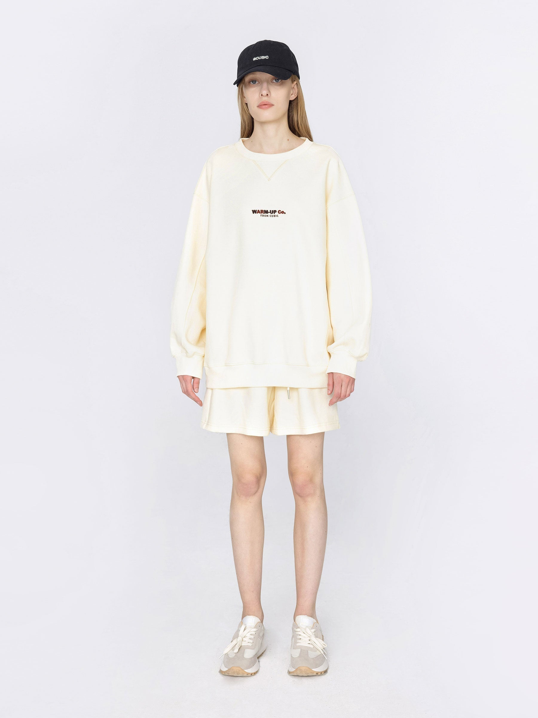 Oversized Boyfriend Sweater and Matching Shorts-6