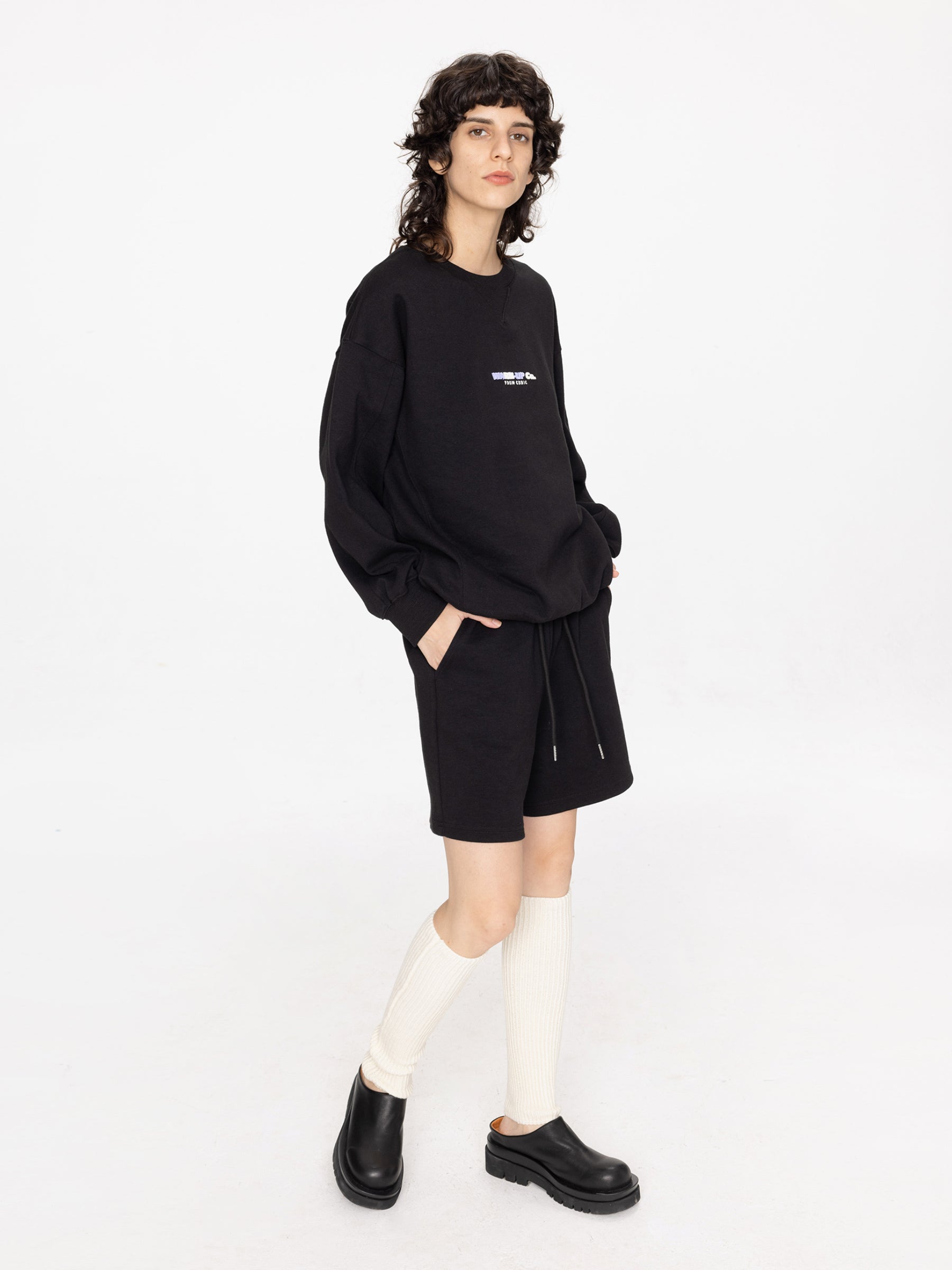 Oversized Boyfriend Sweater and Matching Shorts-2