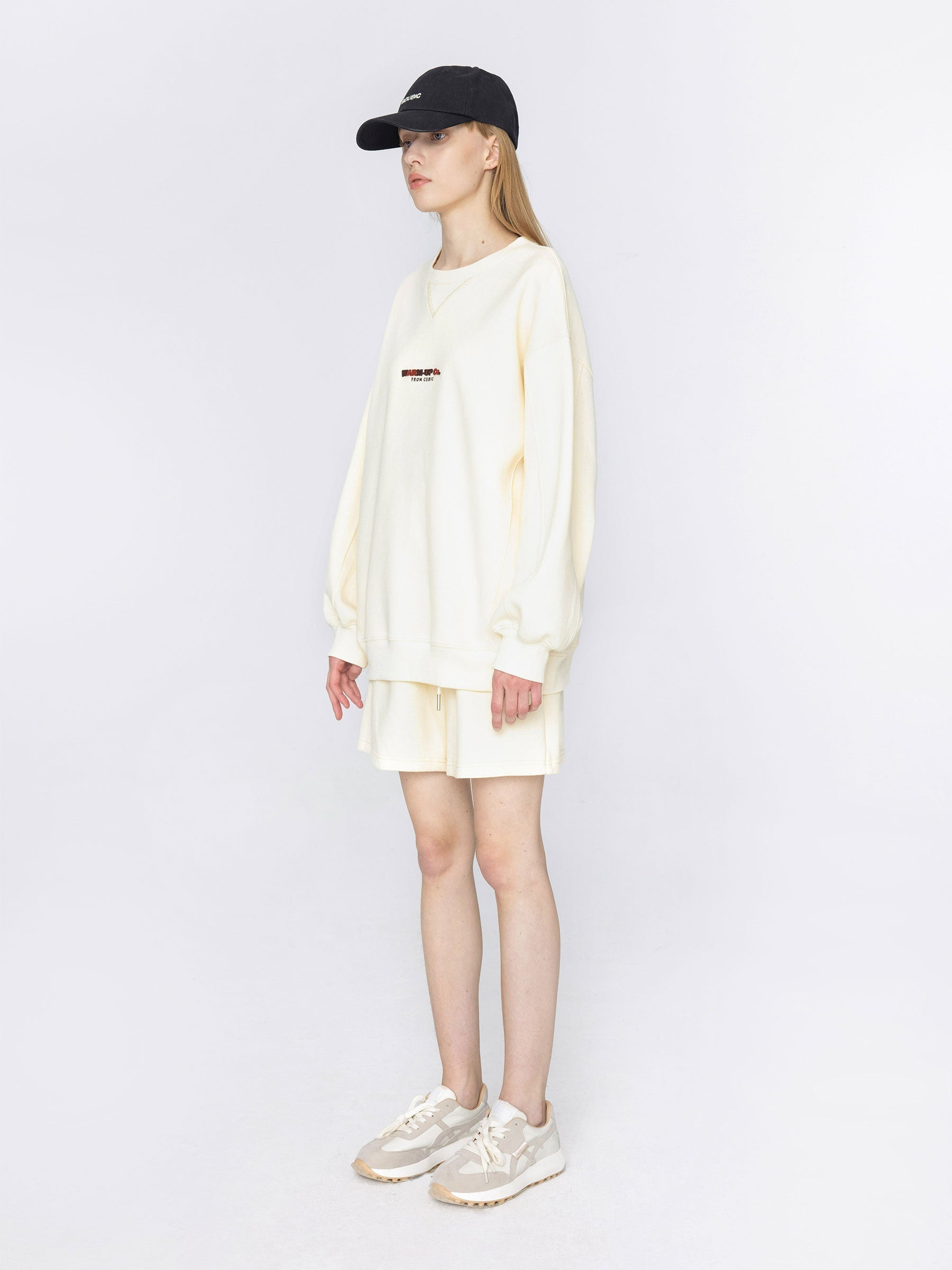 Oversized Boyfriend Sweater and Matching Shorts-7
