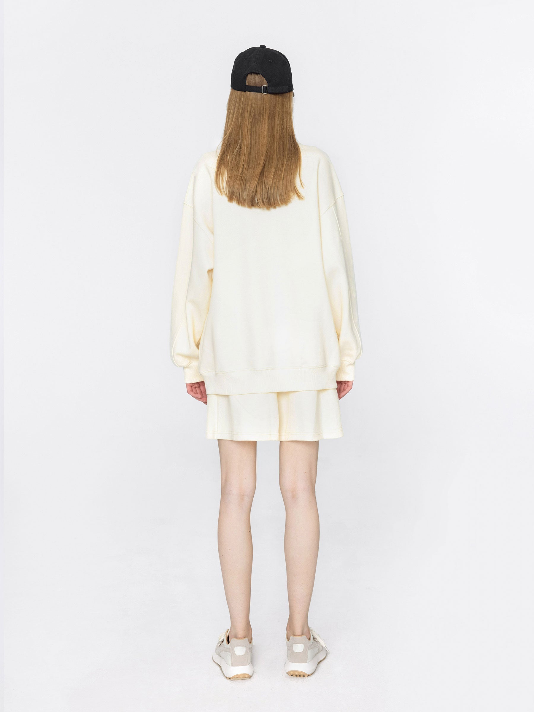Oversized Boyfriend Sweater and Matching Shorts-8