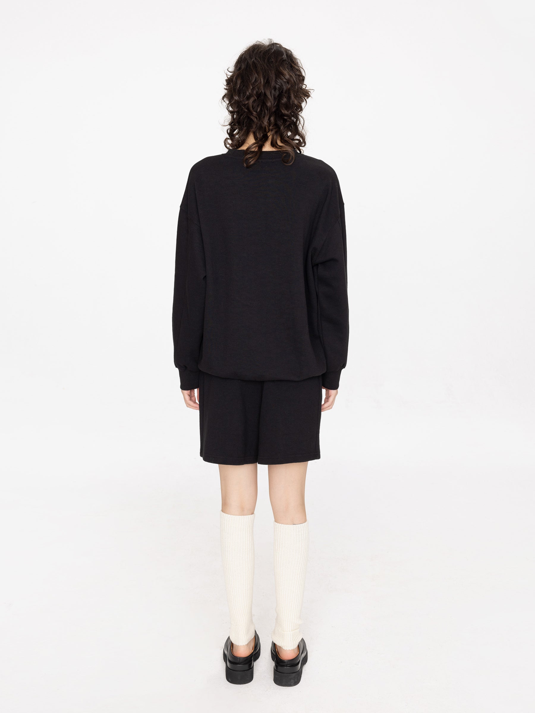 Oversized Boyfriend Sweater and Matching Shorts-3