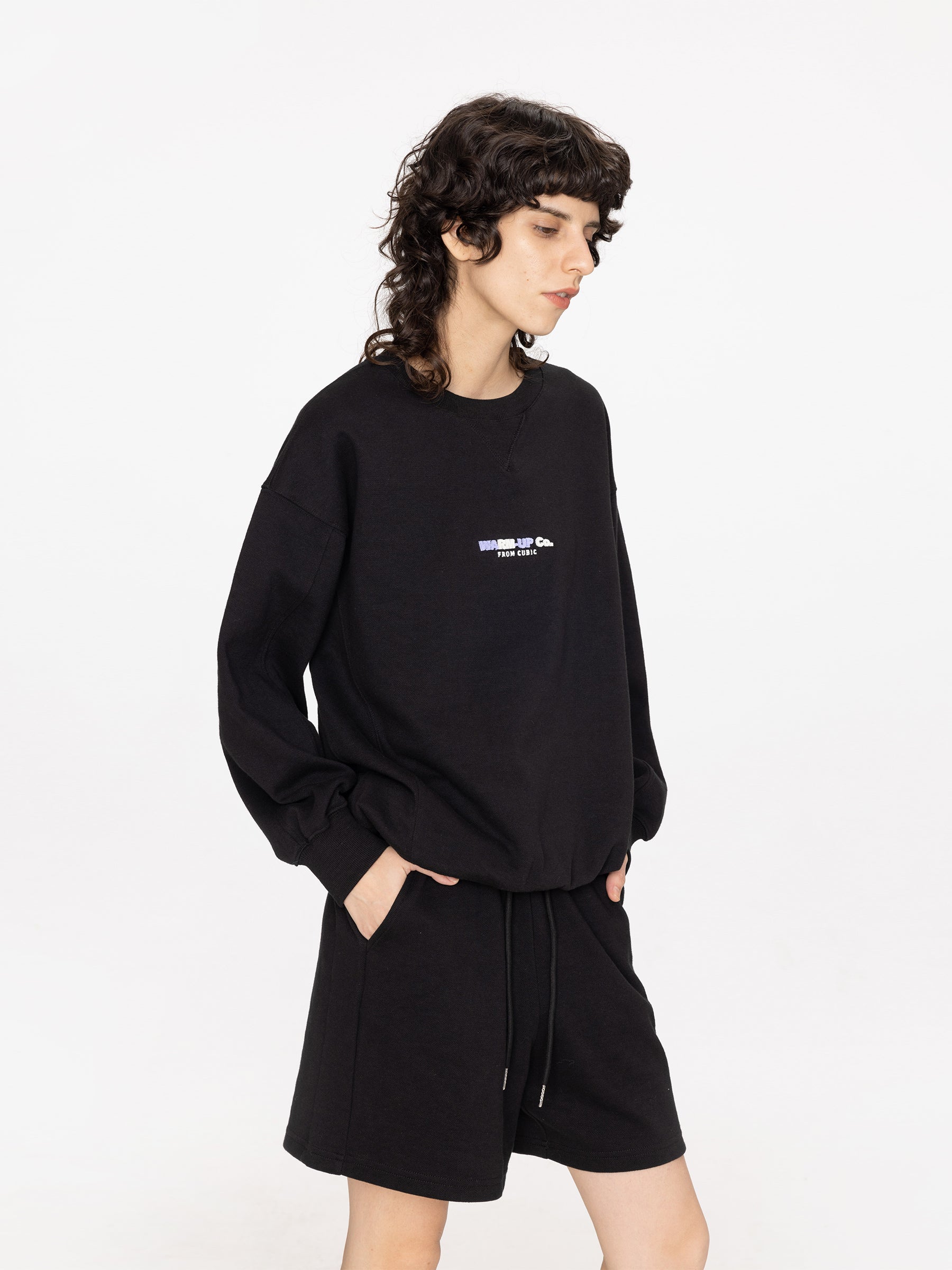 Oversized Boyfriend Sweater and Matching Shorts-4