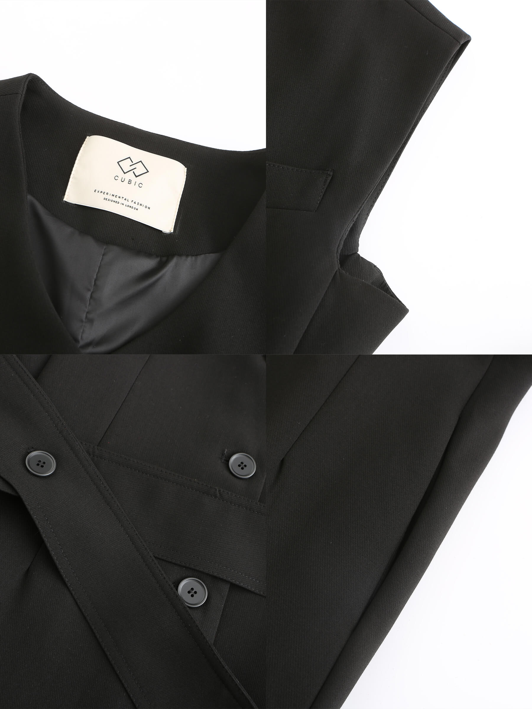 V-neck Long Tailored Vest-9