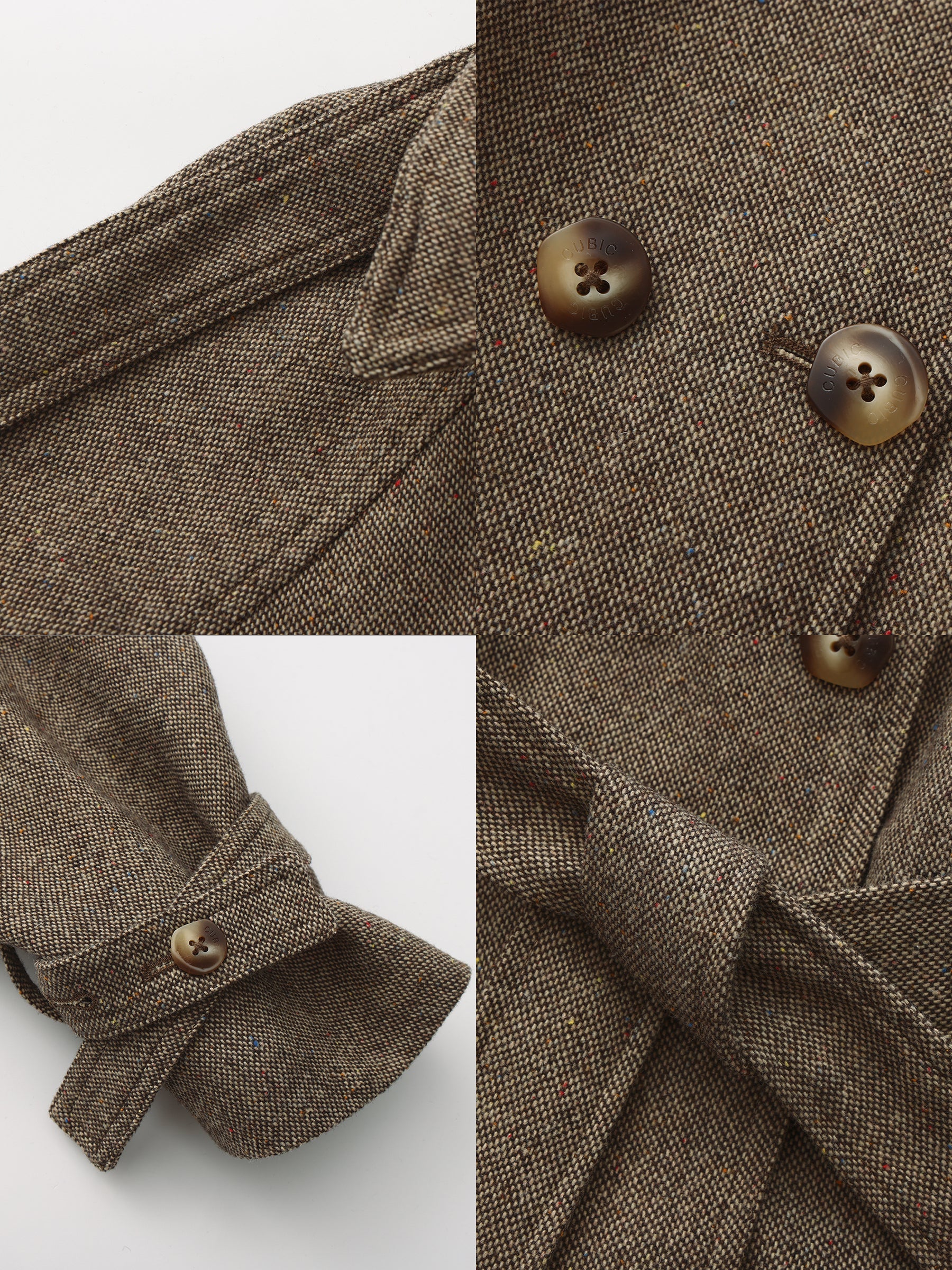 Double-Breasted Wool Blend Coat-9