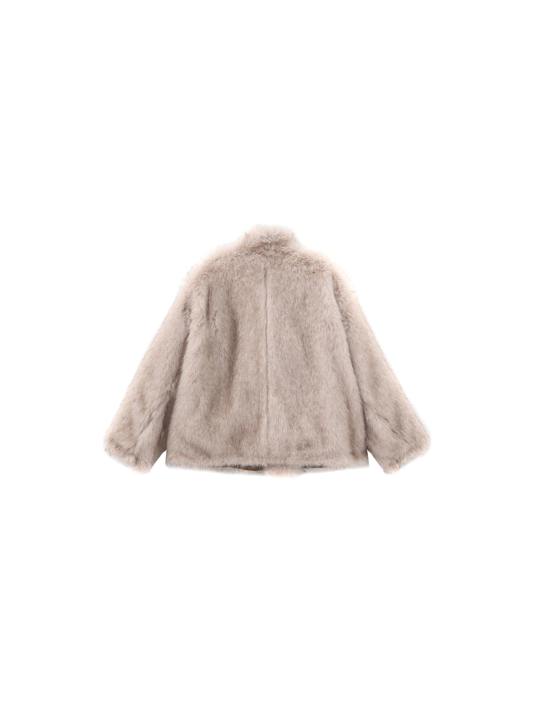 Oversized Faux Fur Hybrid Coat-10
