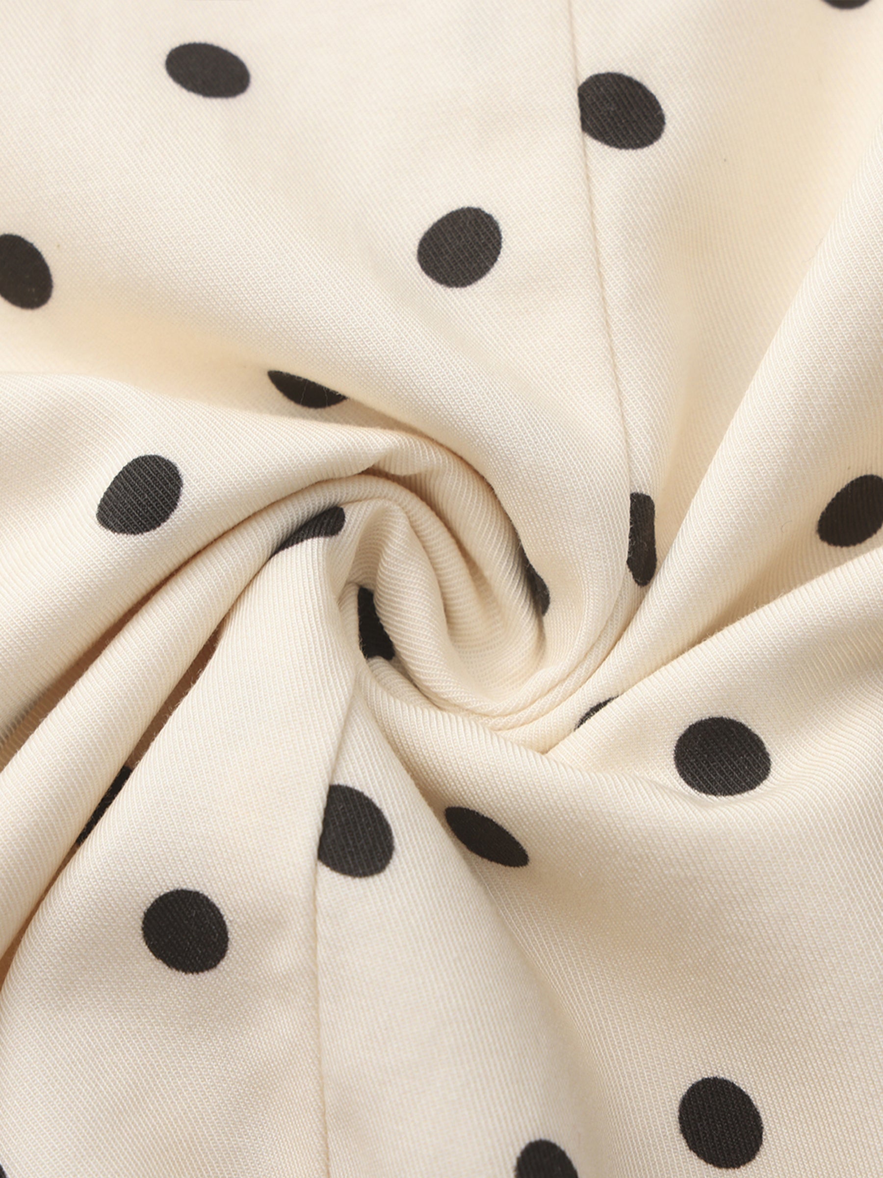 CUBIC Polka Dot Straight Skirt-10