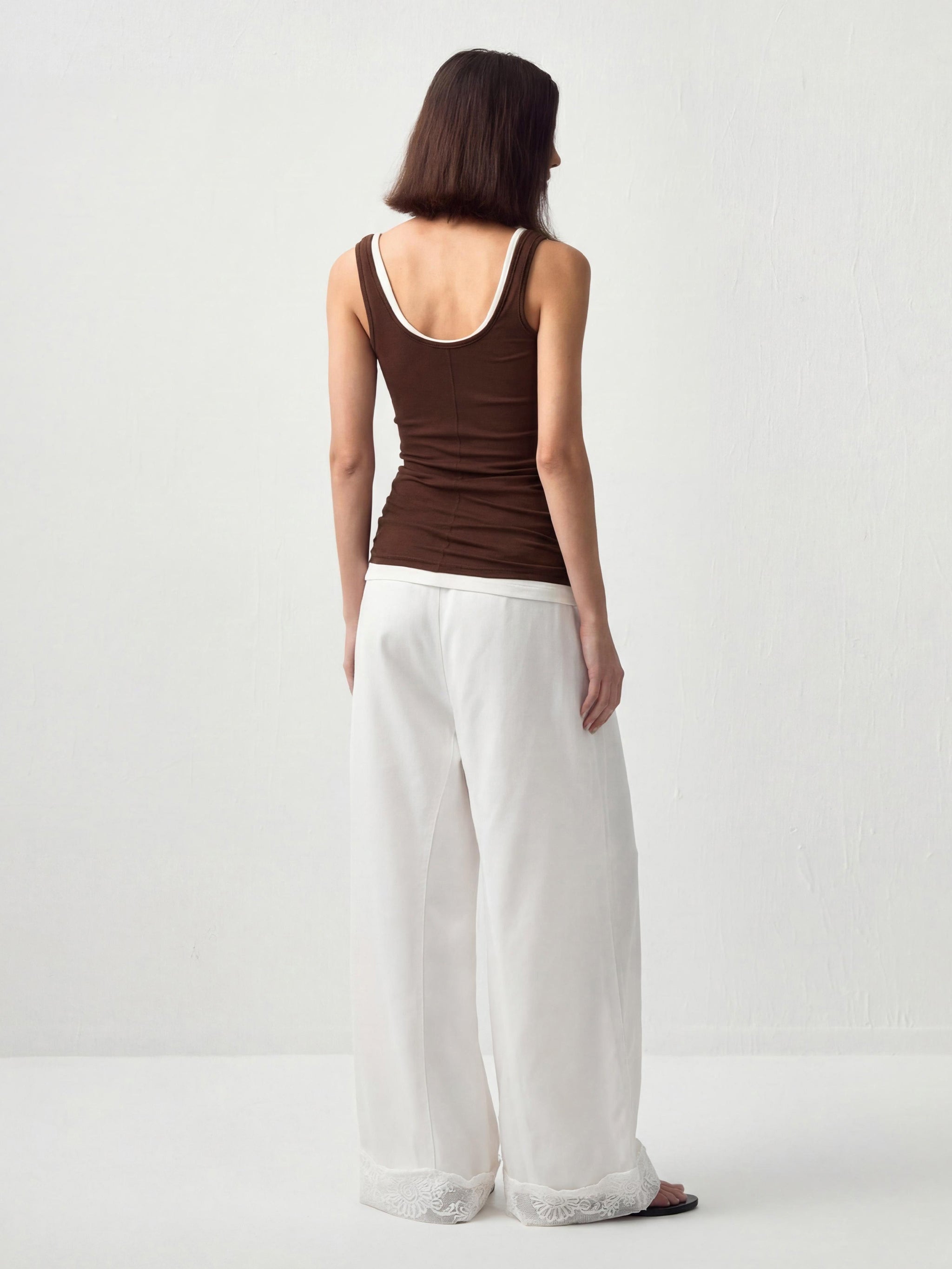 CUBIC Embroidery Casual Pants-10