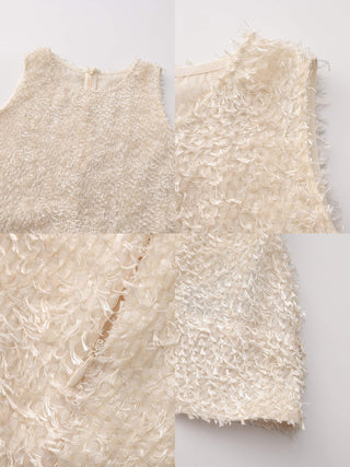 Fringe Feather Sleeveless Vest