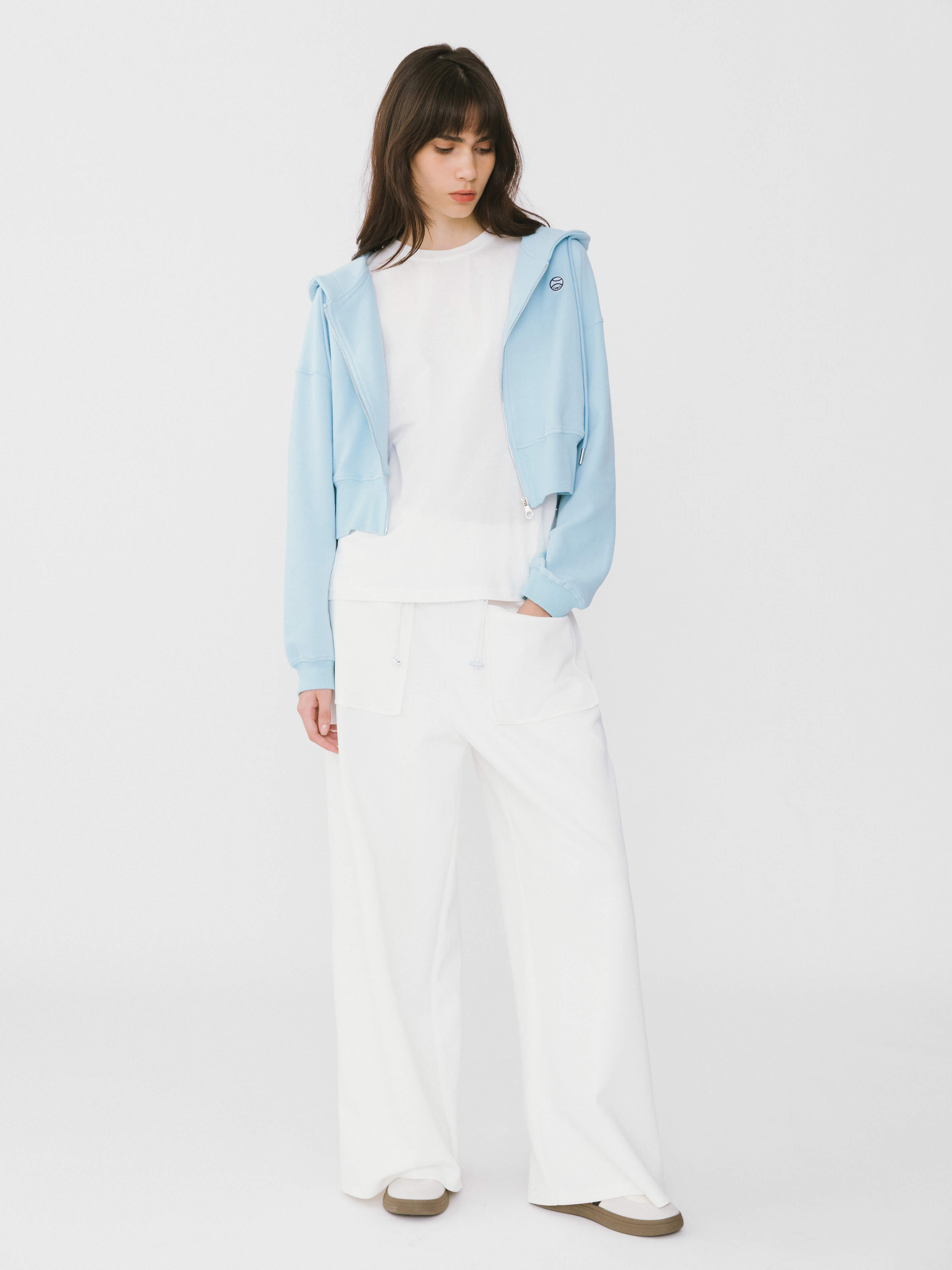 V-Neck Zip Up Hoodie-5