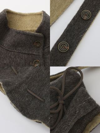 Wool-Blend Mid-Length Coat