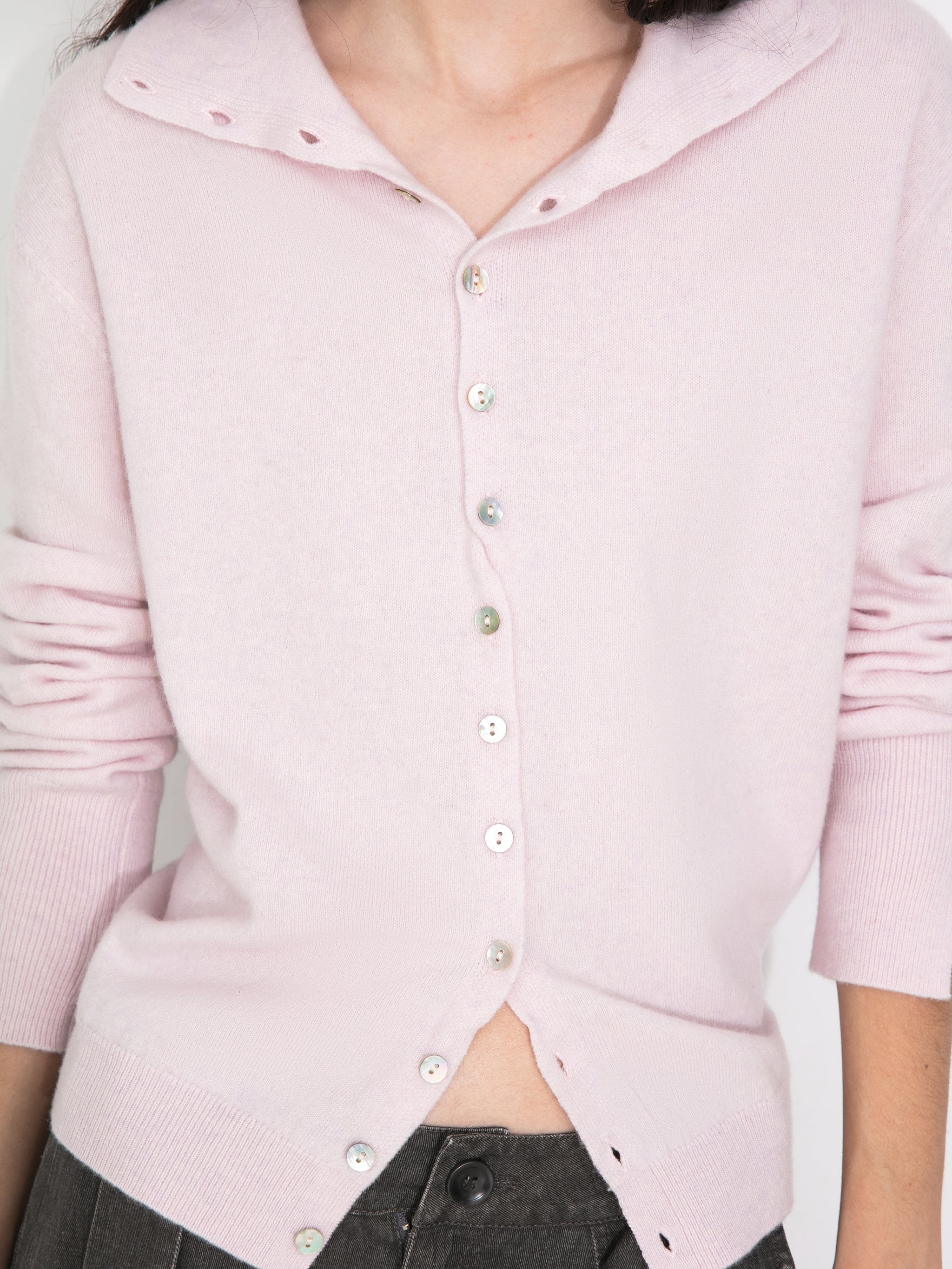 Relaxed Knit Cardigan Jacket in 100% Wool-10