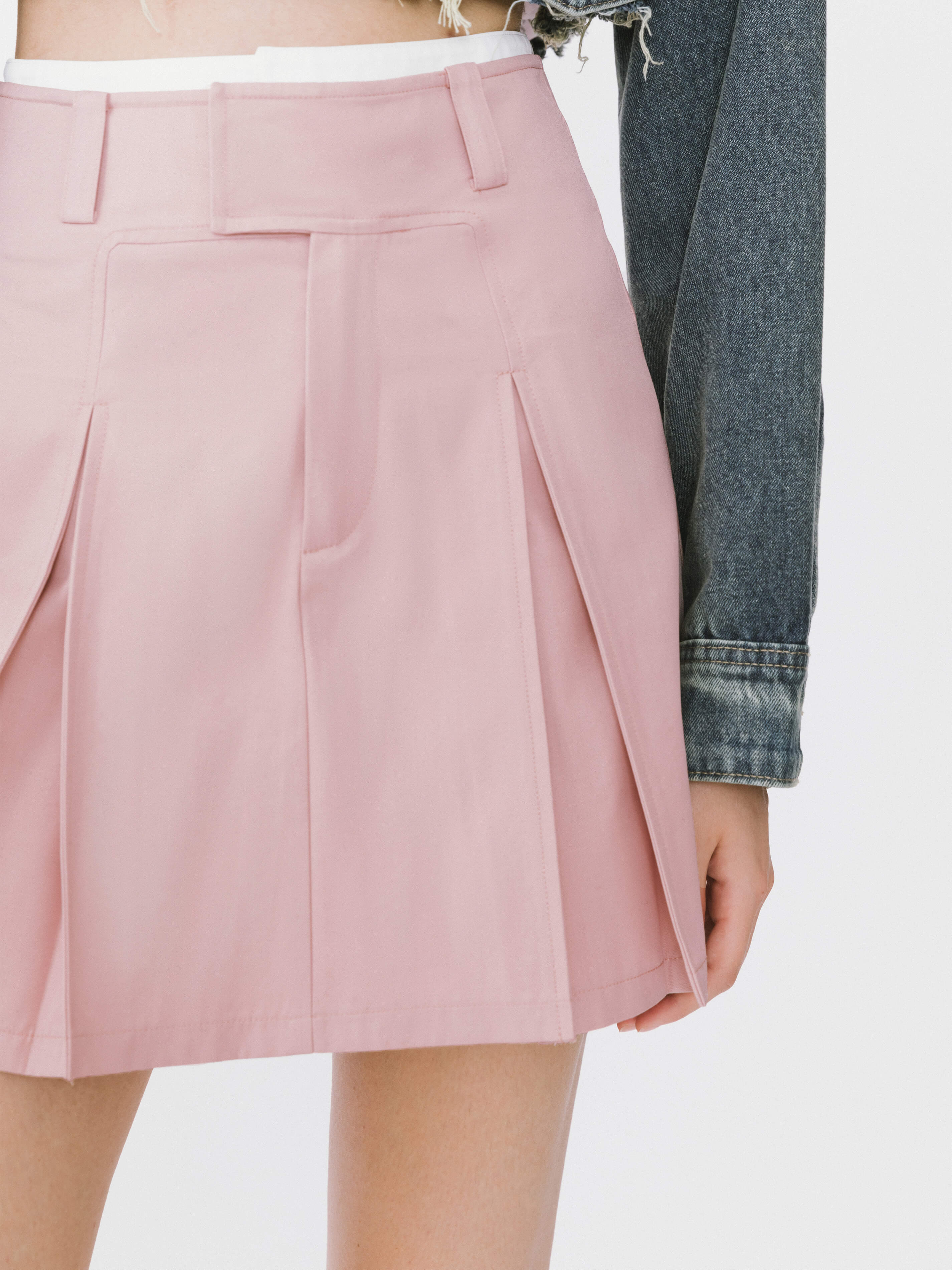 Pleated Short Skirt-13