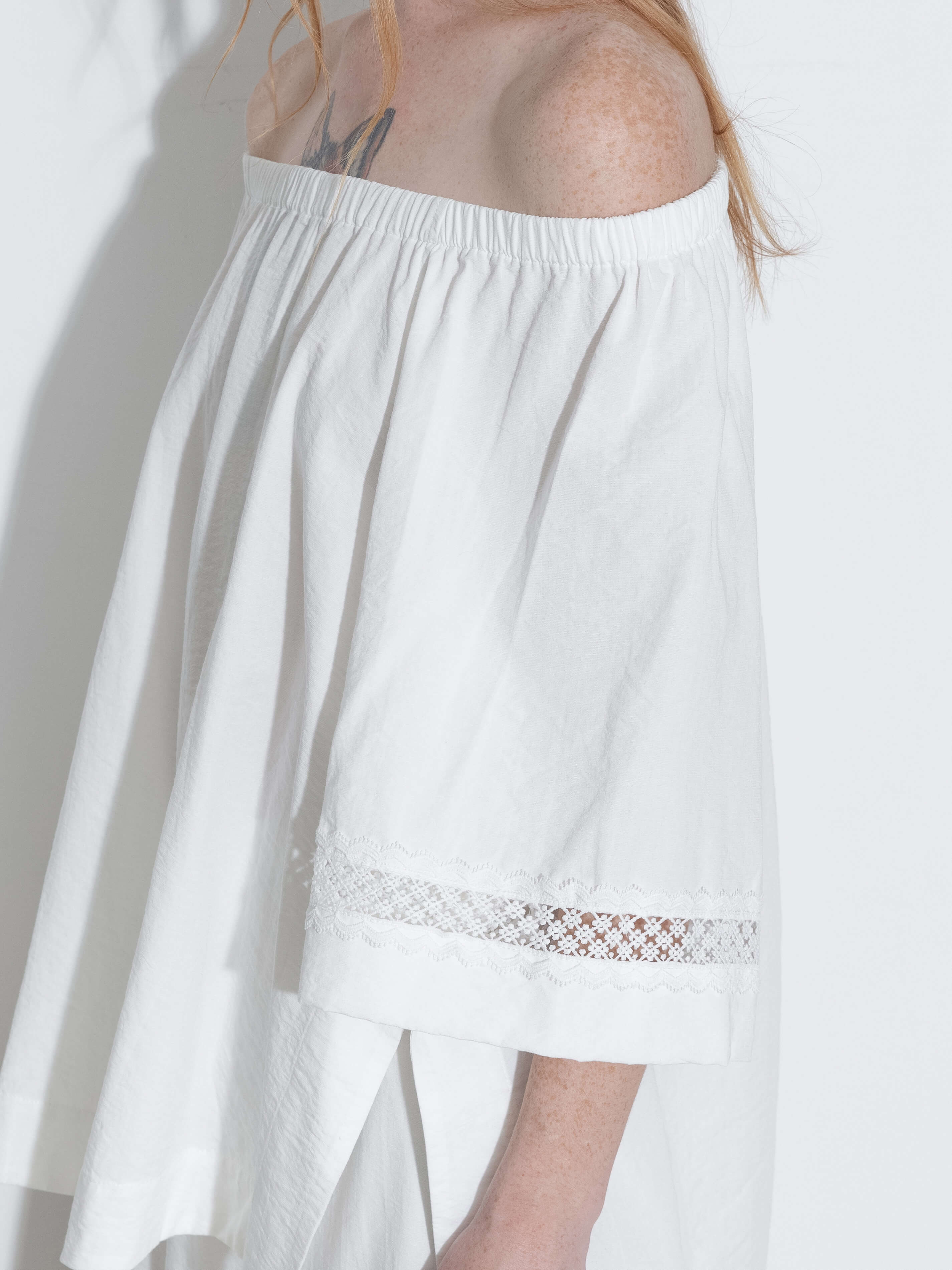 Off-Shoulder Short Sleeve Top-11