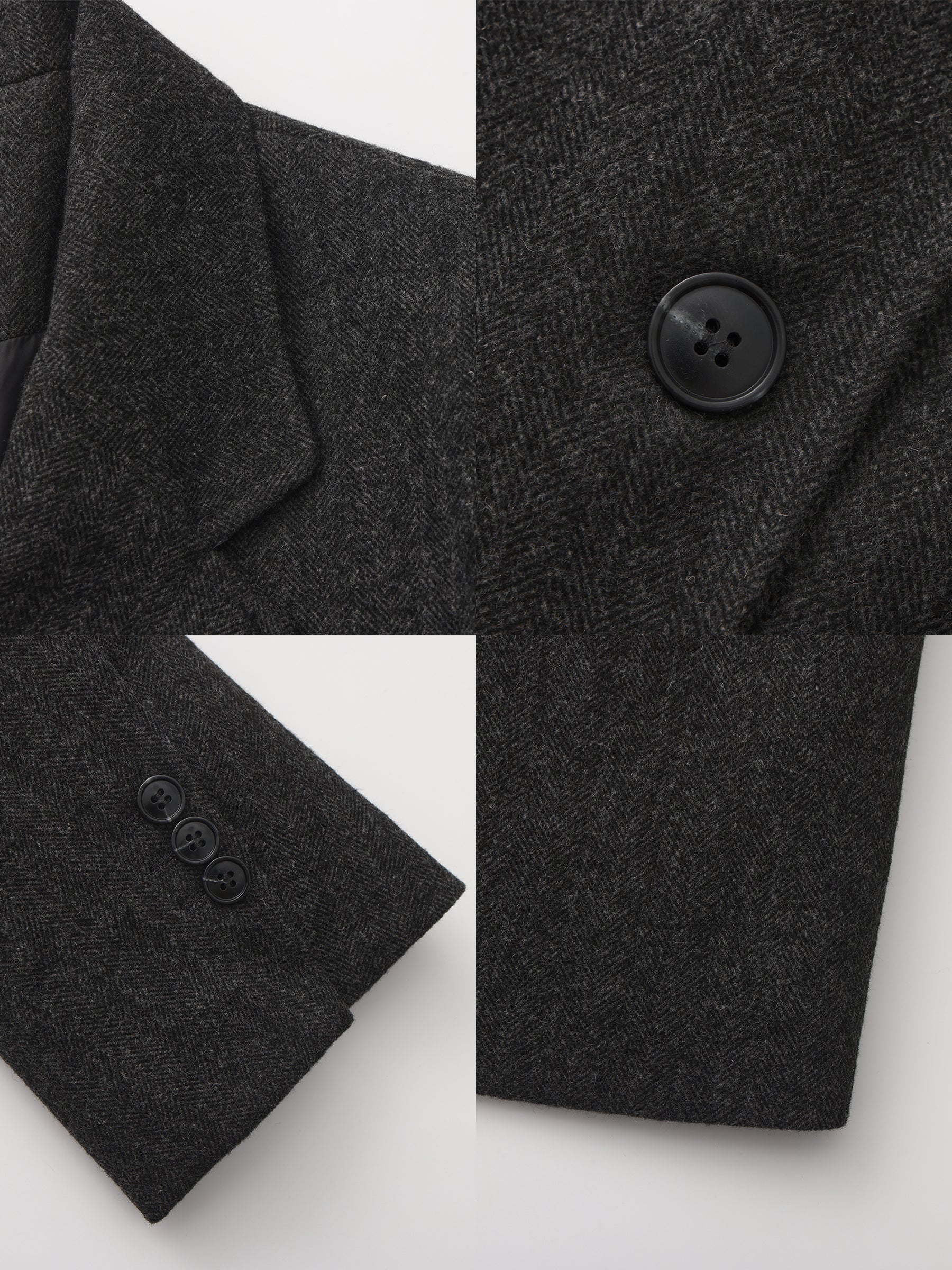 Classic Wool-Blend Tailored Down Coat-9