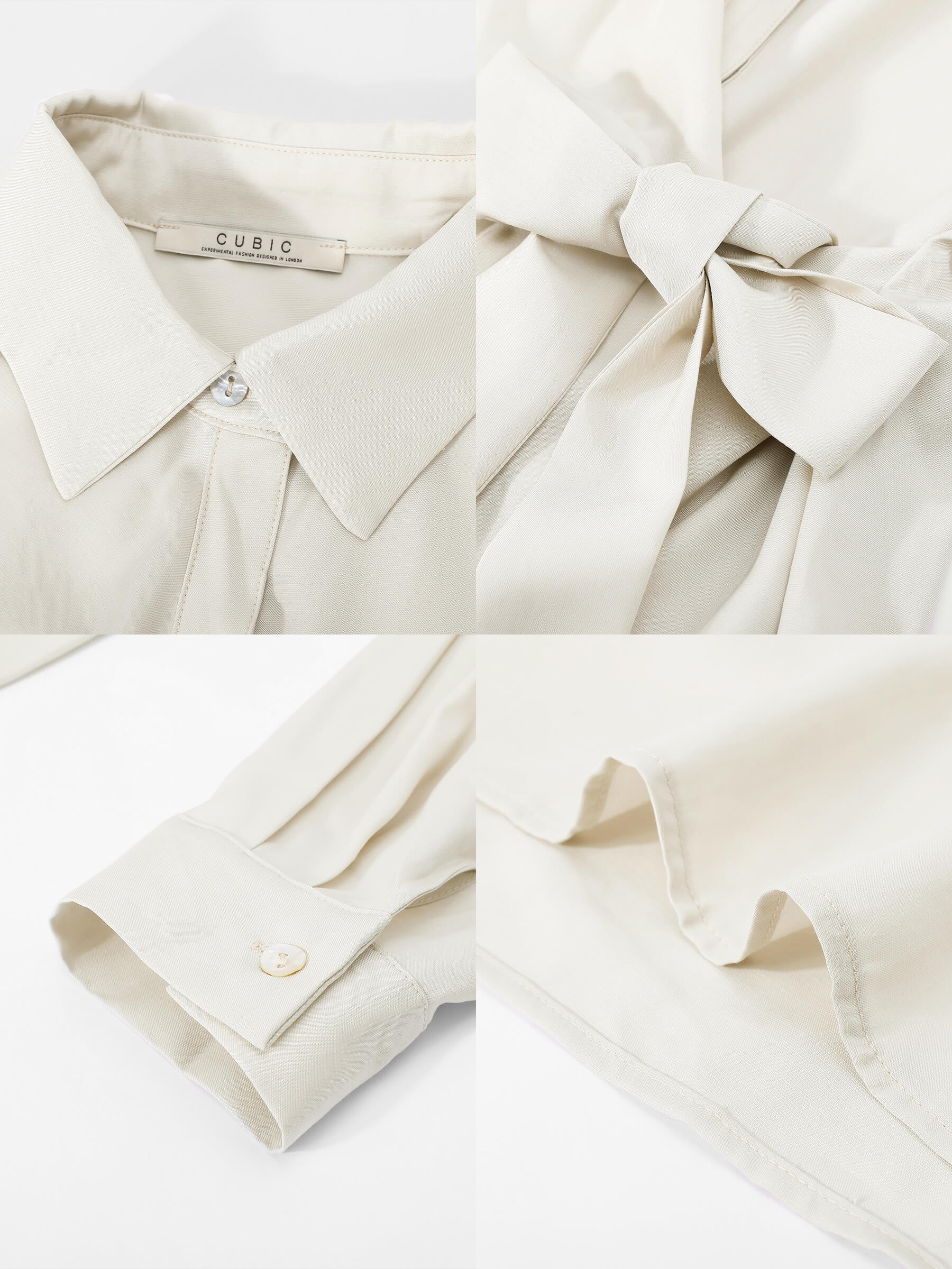 Beige Knotted Midi Dress-9