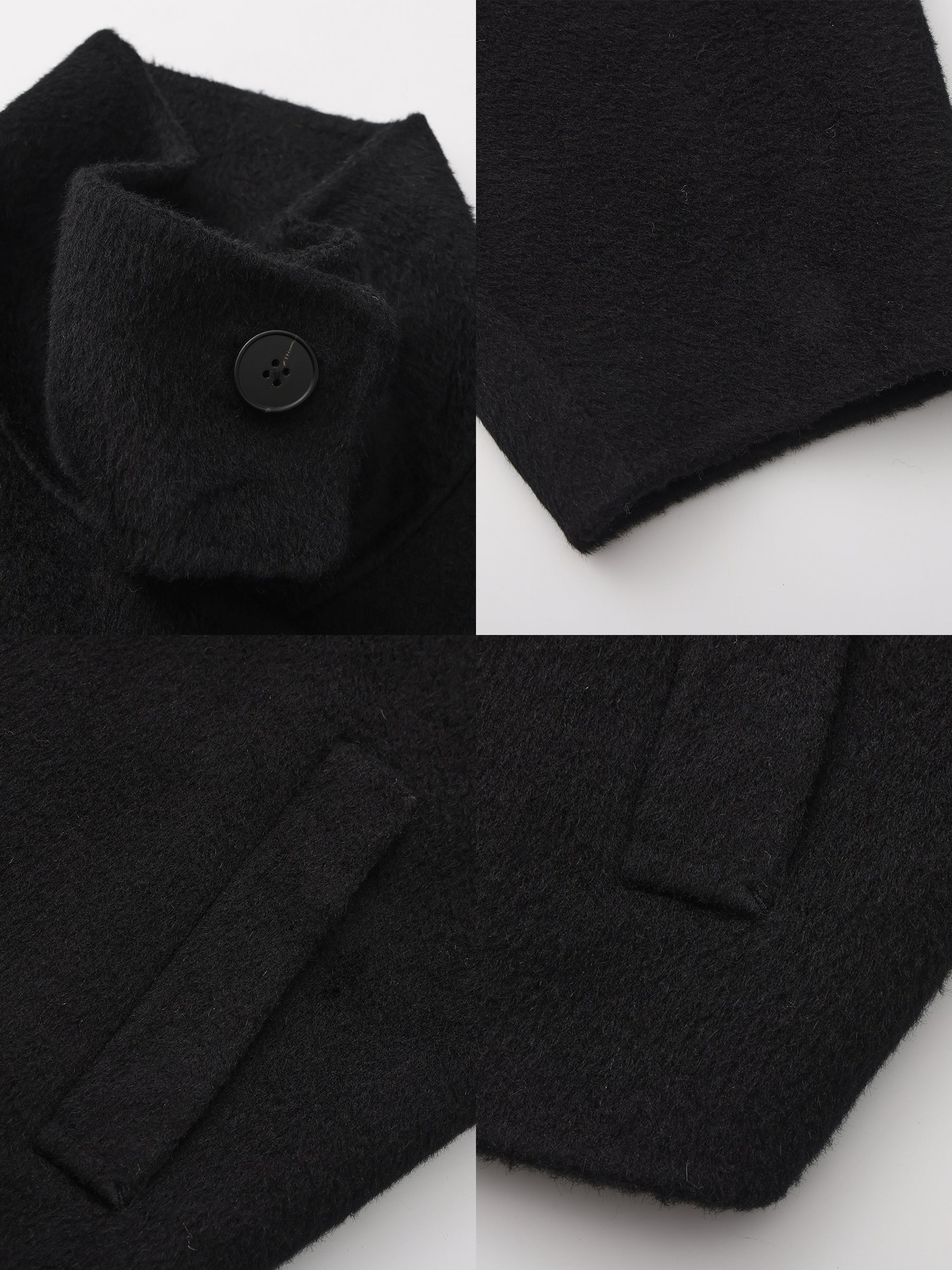 100% Wool Casual Stand-Collar Cropped Jacket-9