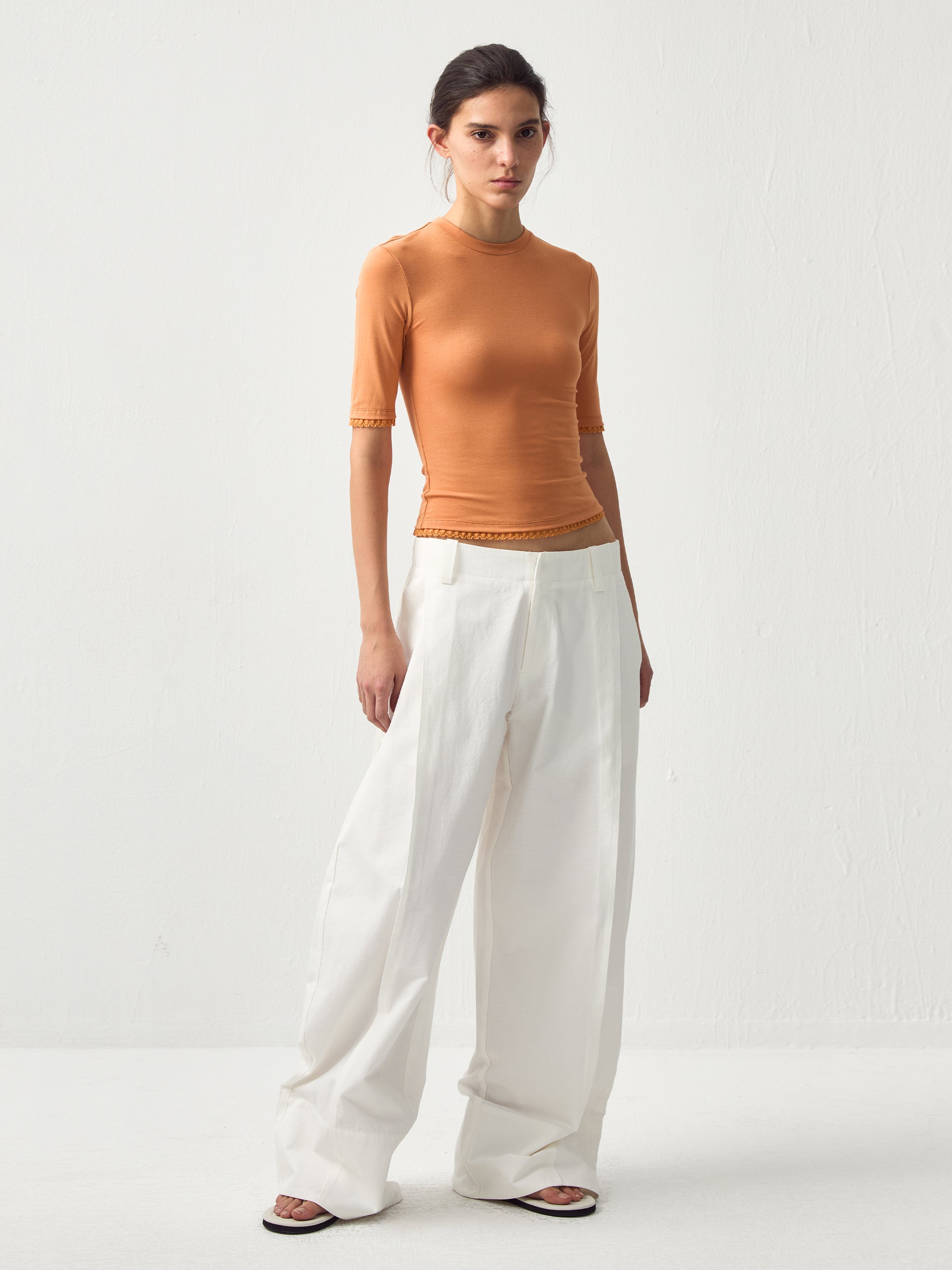 CUBIC Casual Wide-Leg Trousers-10