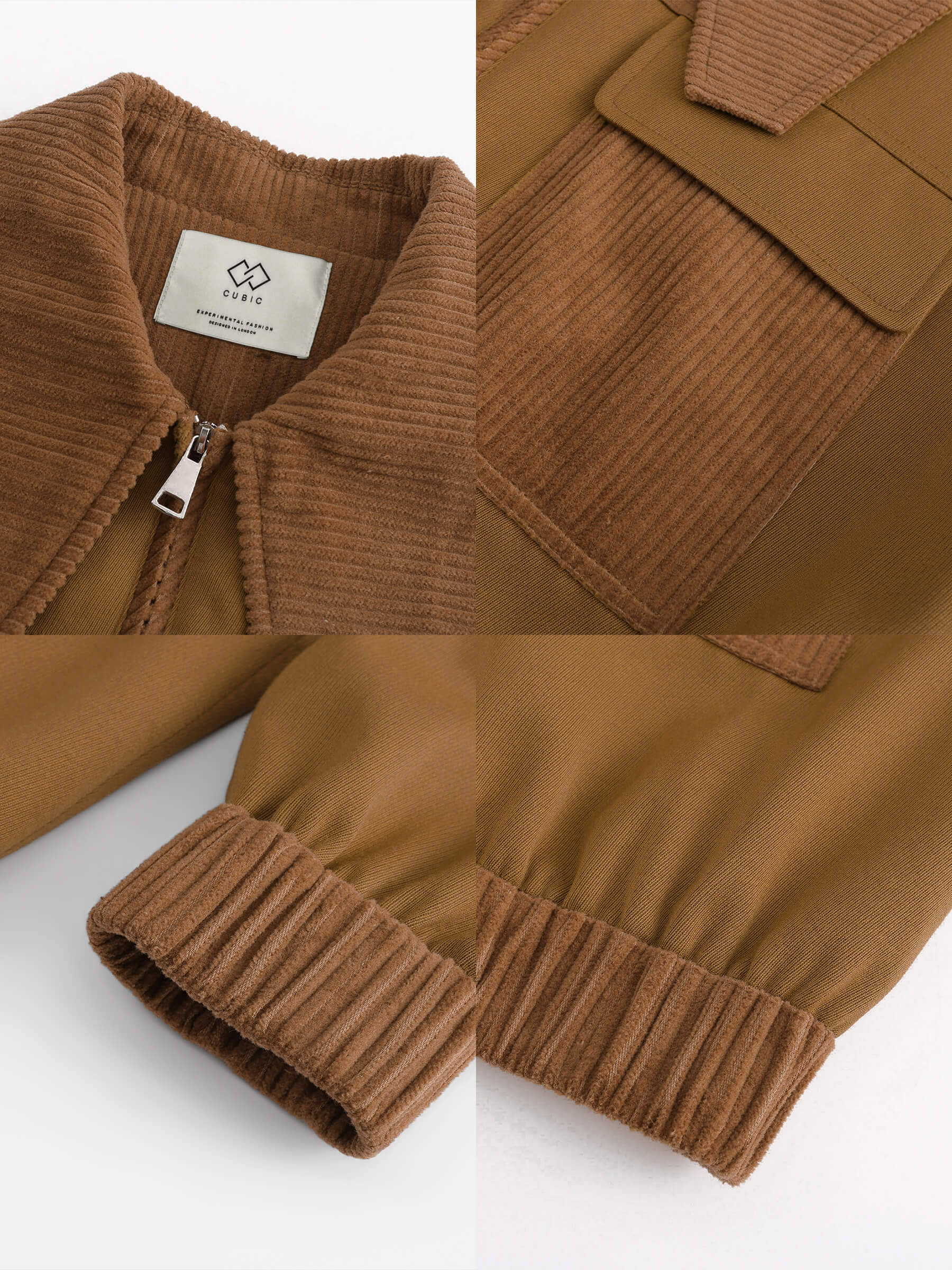 Wide Lapel Casual Jacket with Wool Blend-10