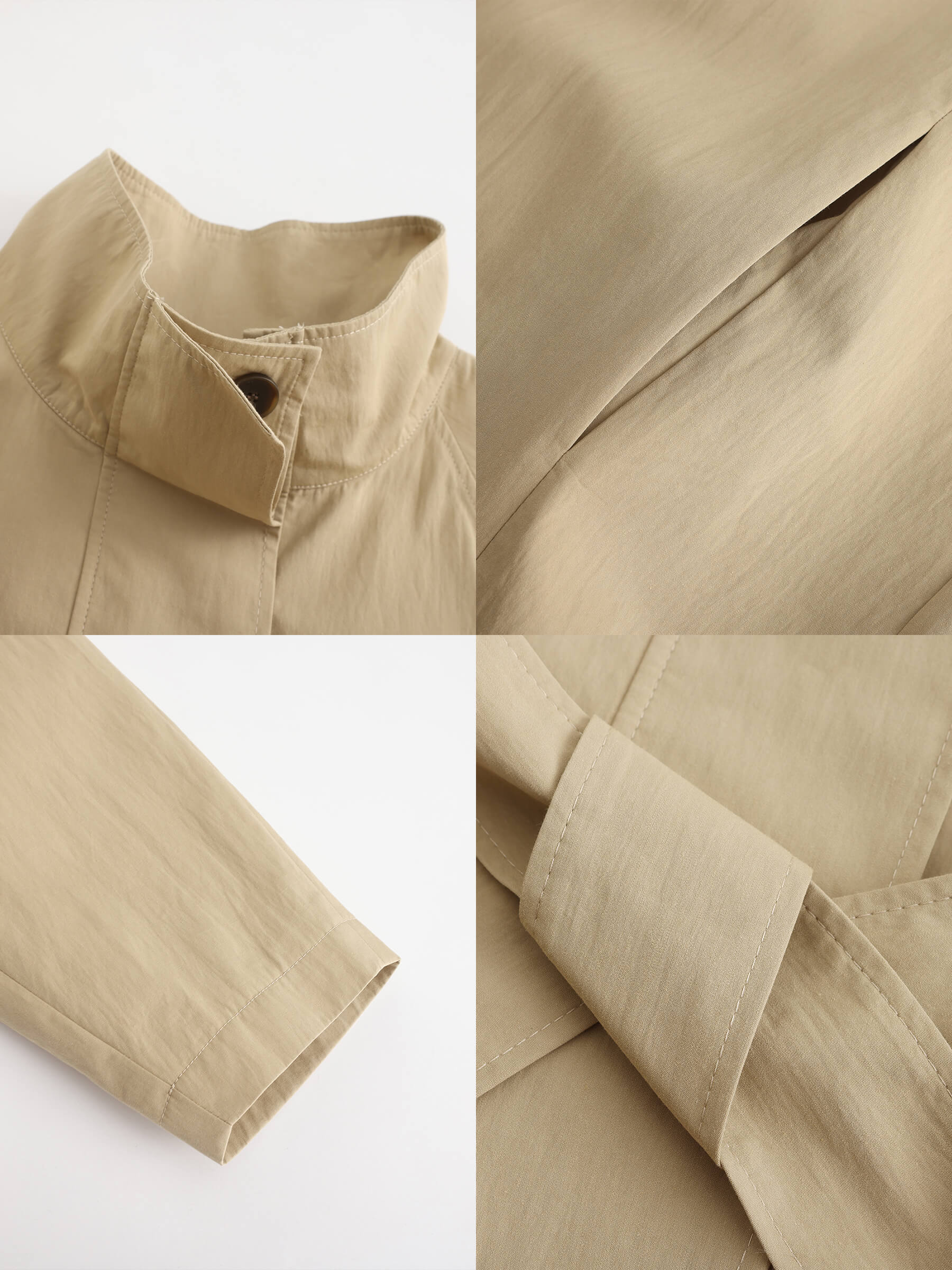 Single Breasted Trench Coat-10