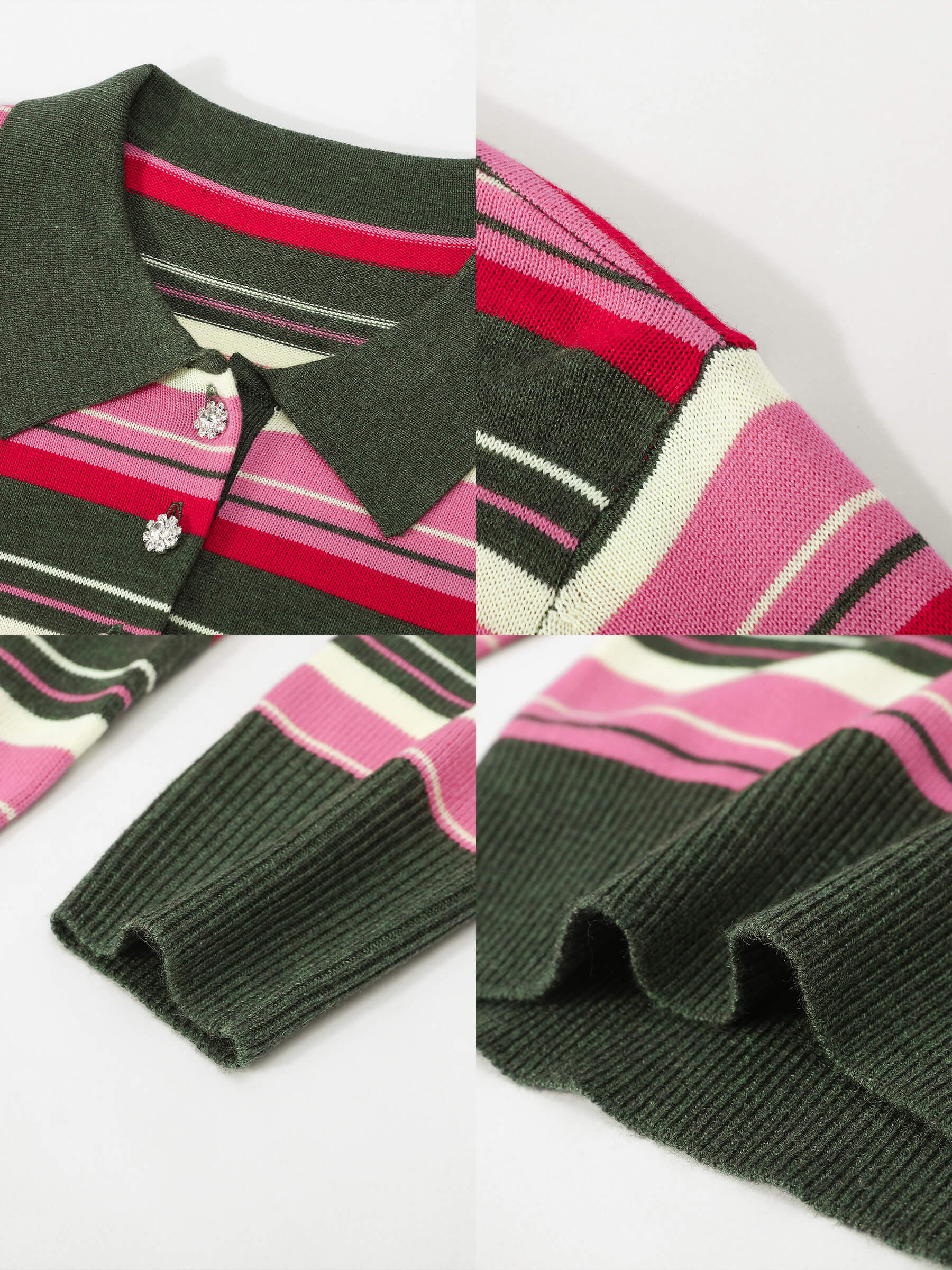 Striped Knitwear Jumper with Wool Blend-11