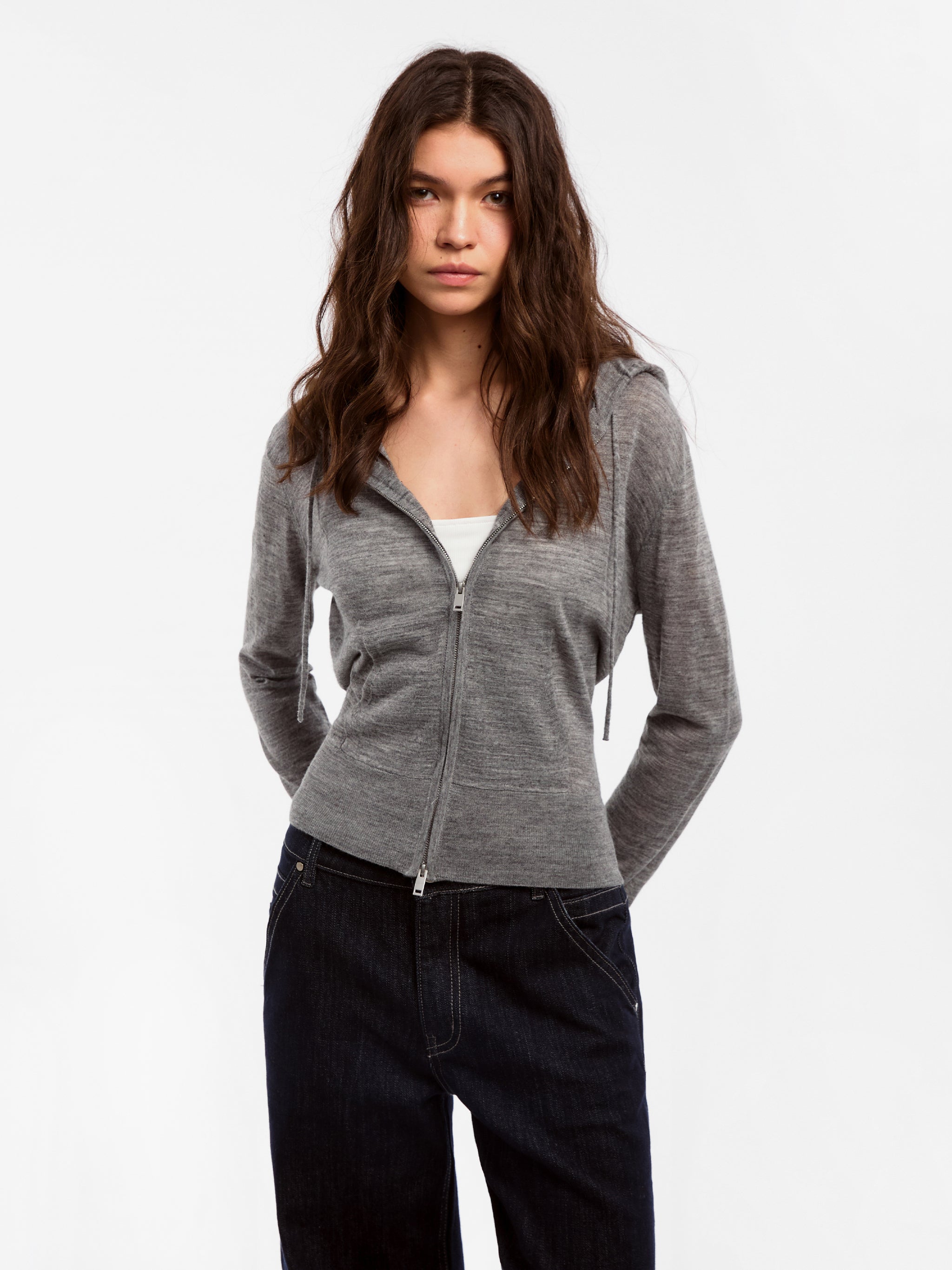 CUBIC Wool Zip-Up Hoodie-10