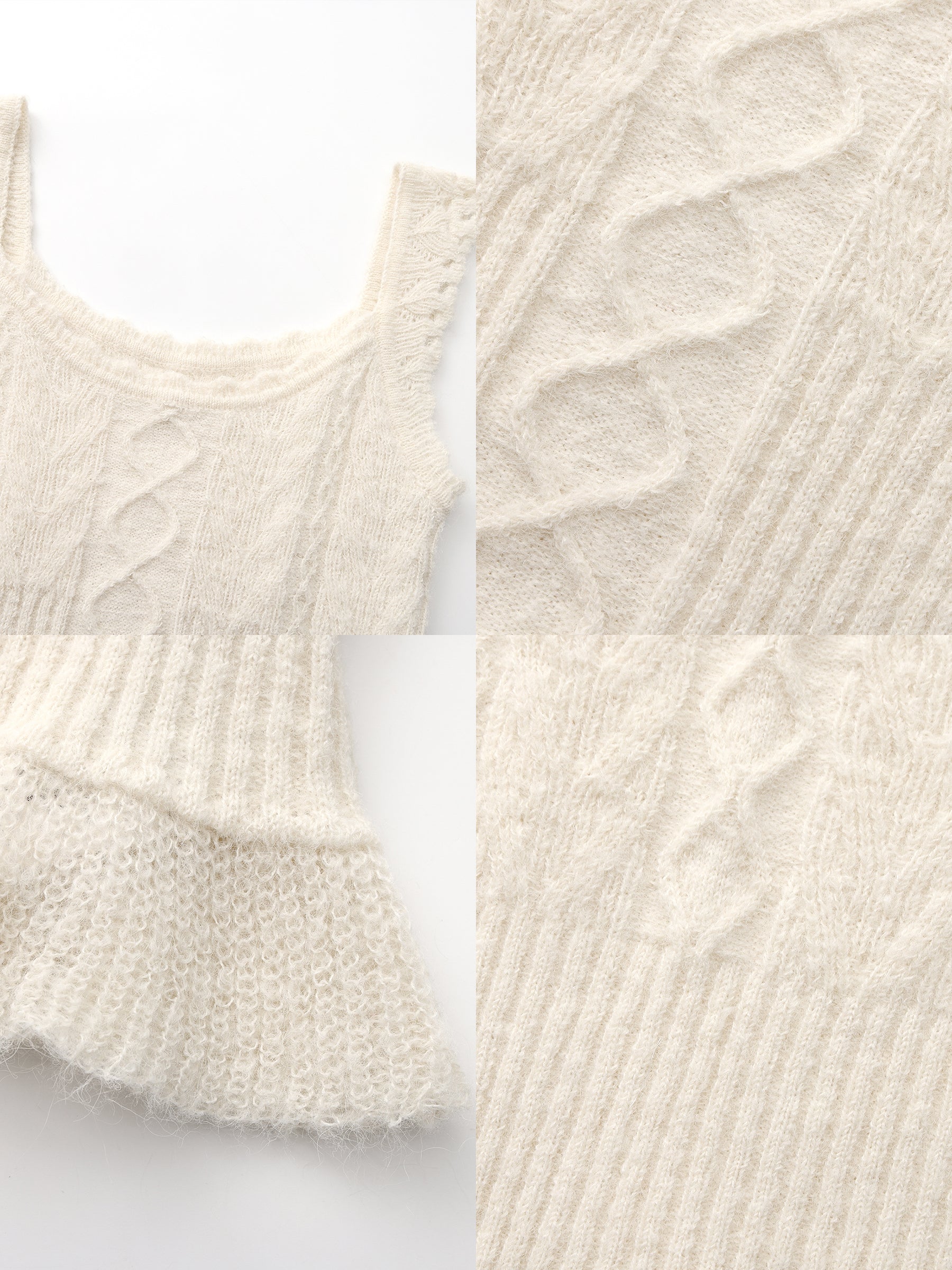 Crochet Knit Cami Top-9