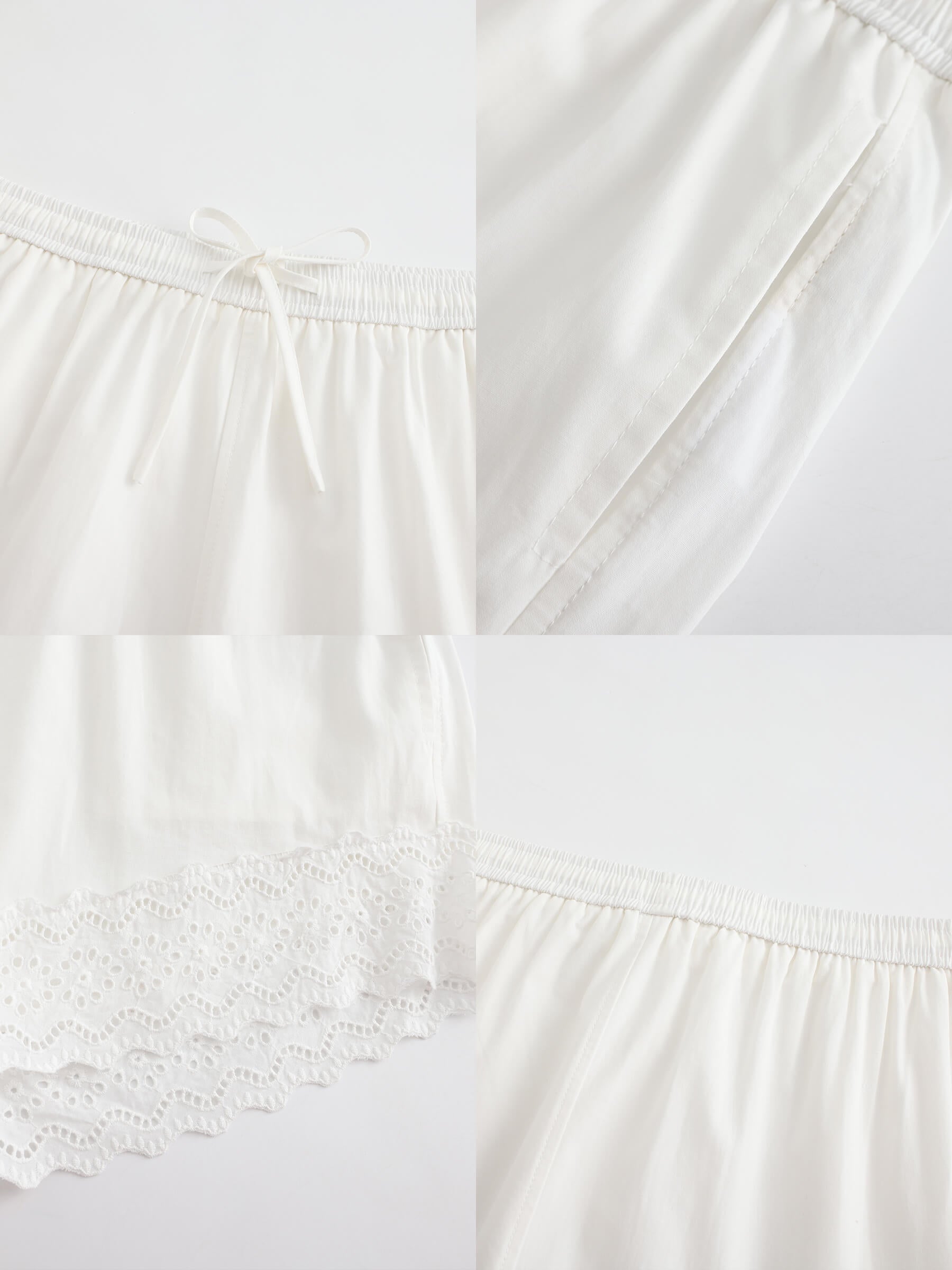 Casual Lace 100% Cotton Shorts-10