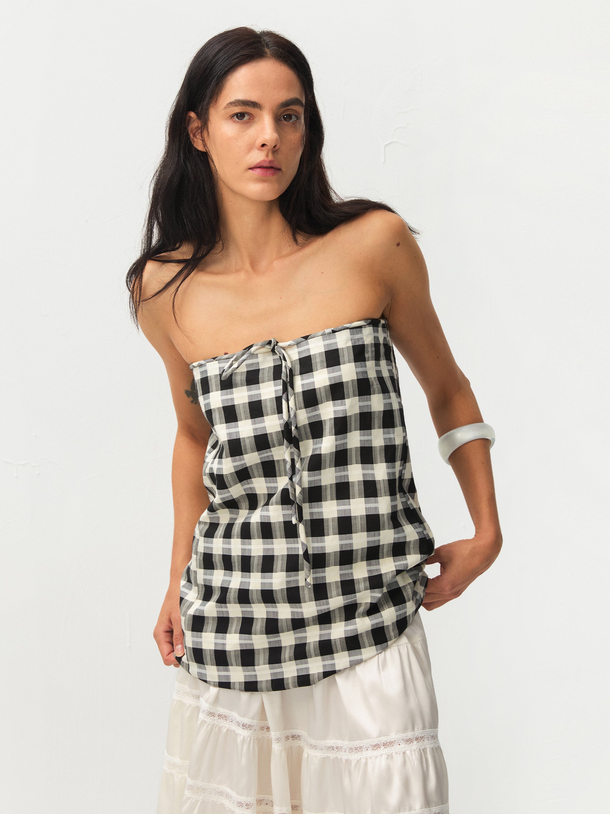 CUBIC Straight H‑line Two‑way Skirt-10