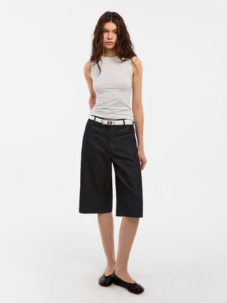 CUBIC Classic Straight Leg Casual Mid-Length Pants