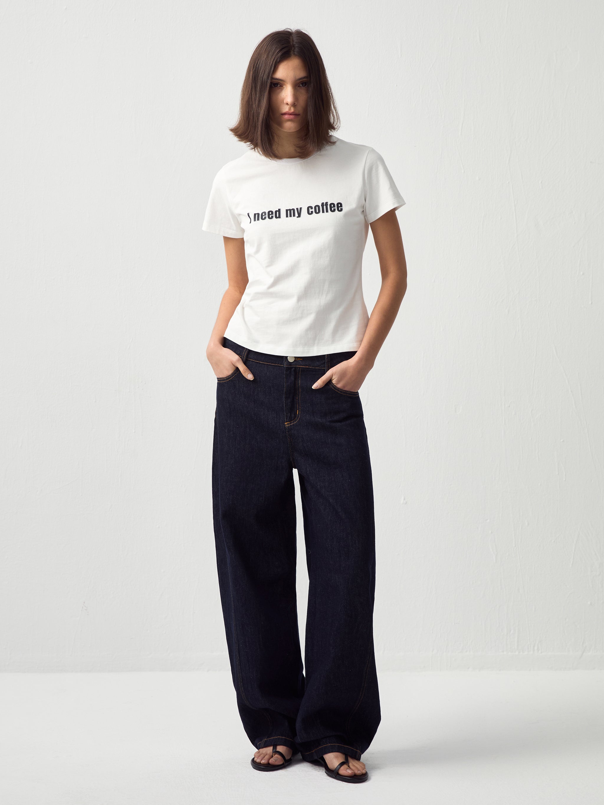 CUBIC Curved Ribbon Jeans-10