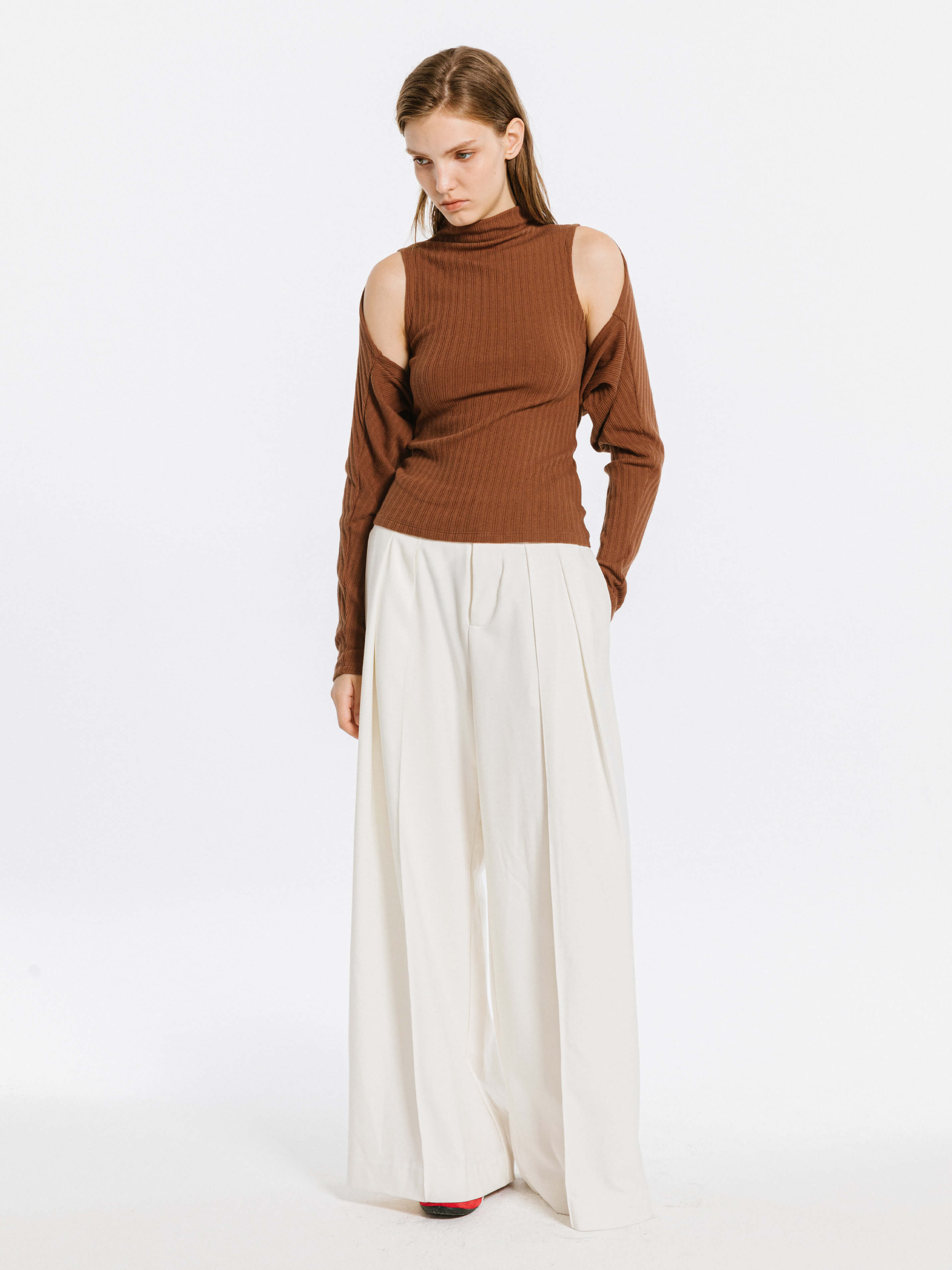 Detachable Knit Long Sleeve Top-10