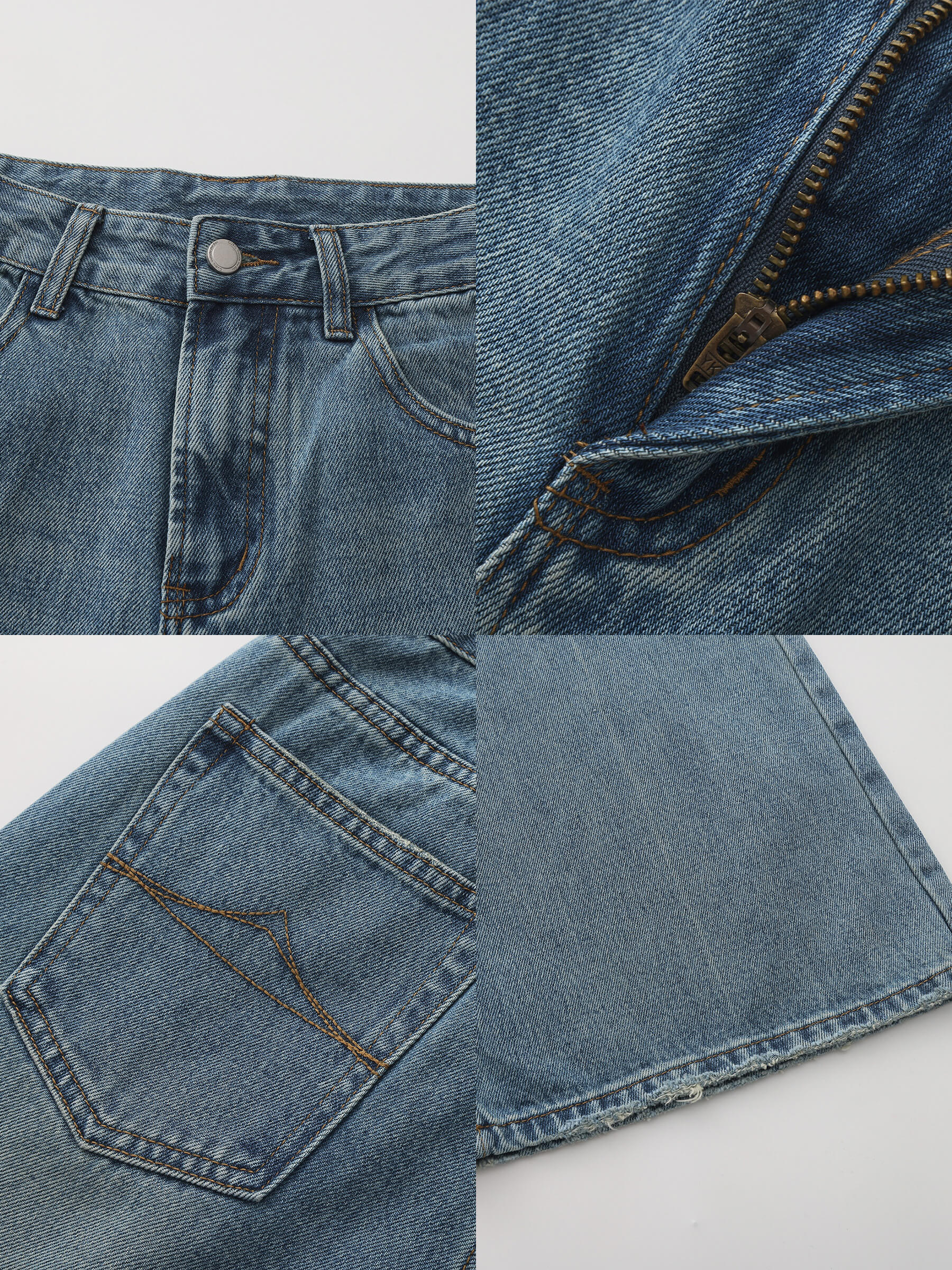 Loose-Fit Flared Vintage Jeans-10