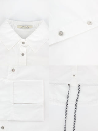 Extra Cropped Shirt with Drawstring Waist