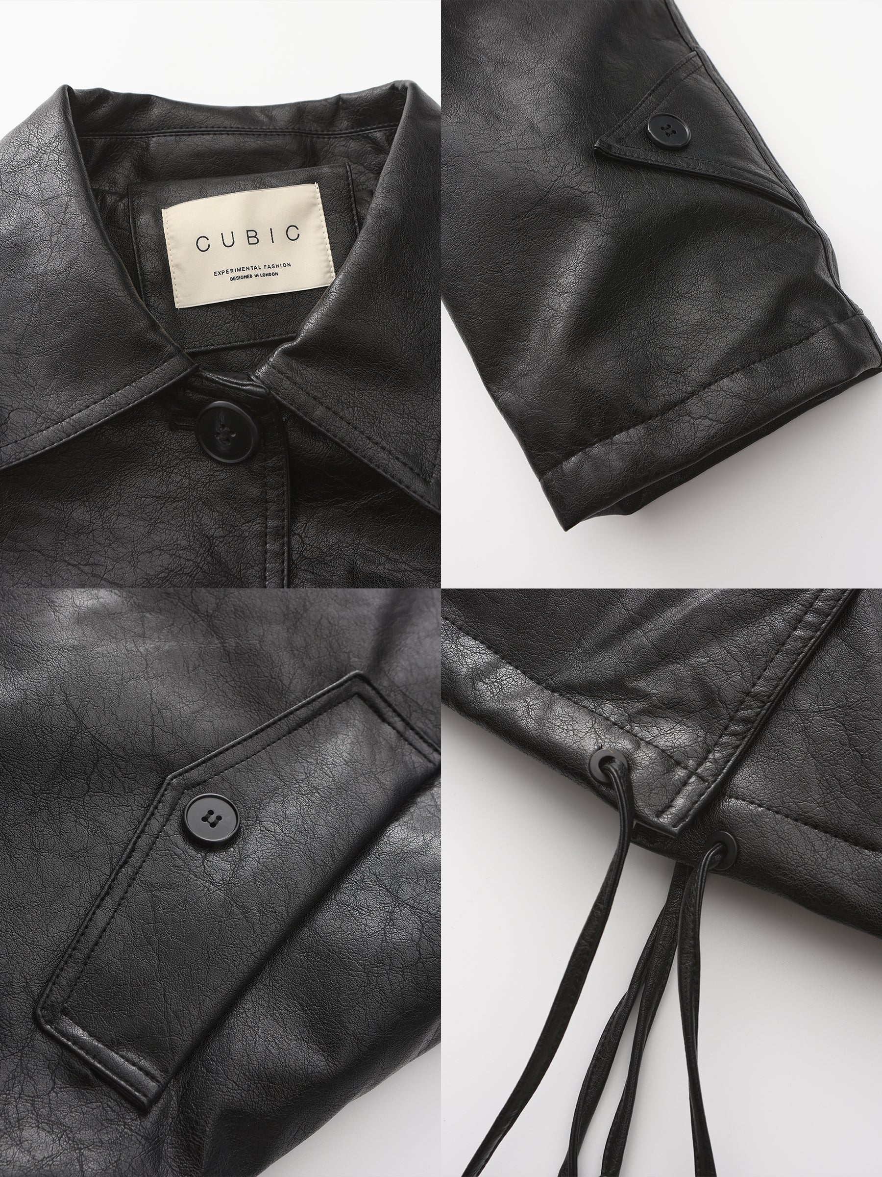 Black Tailored Down Jacket-10