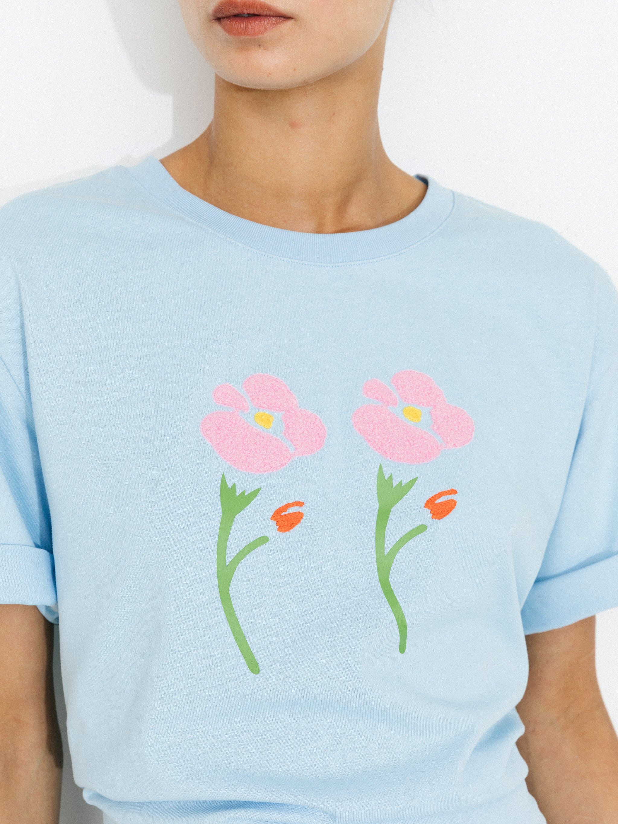 Oversized Flowers T-shirt-10