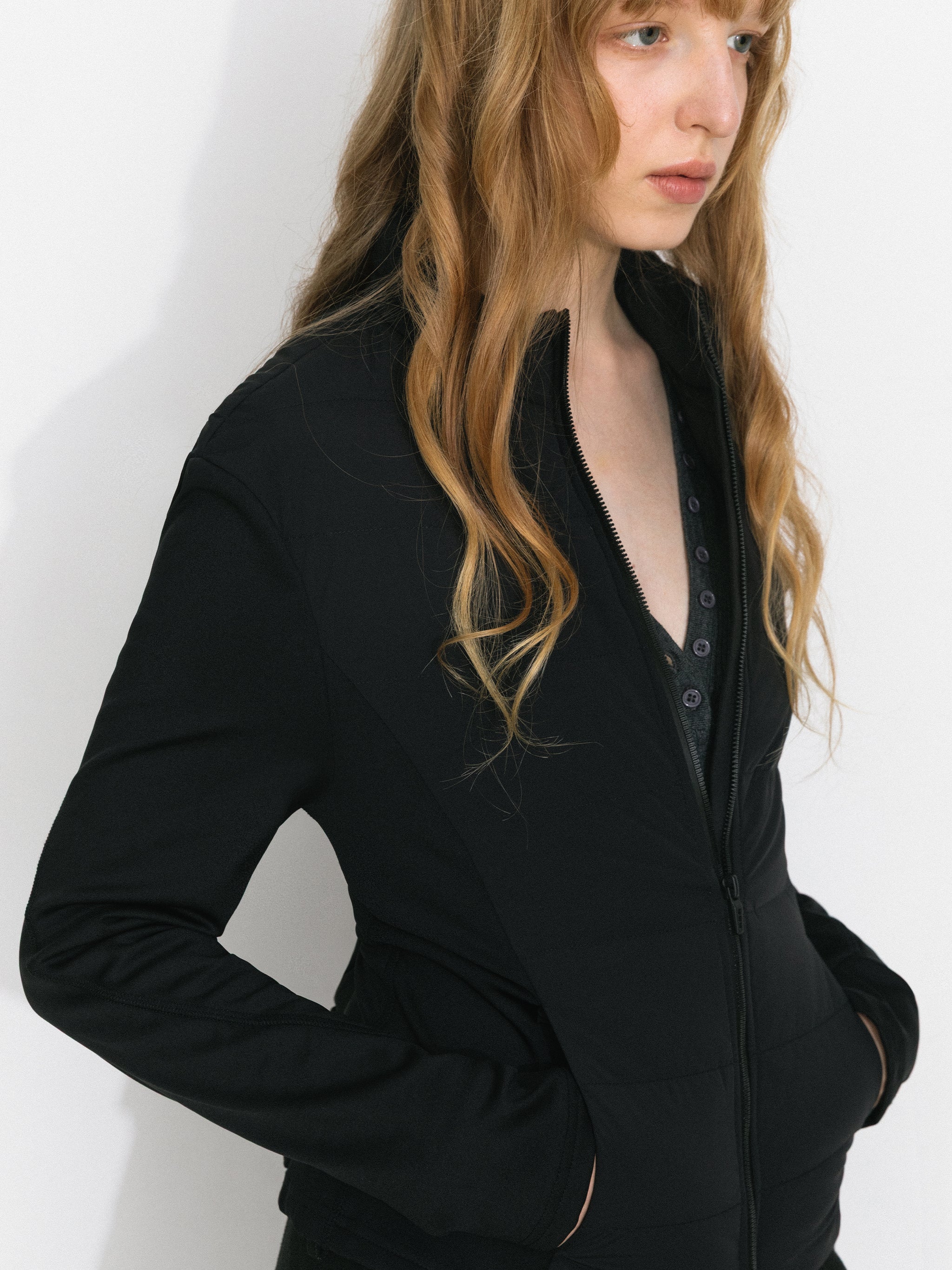 Slim-Fit Panelled Lightweight Down Jacket-10