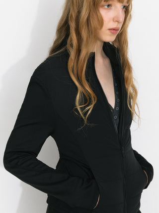 Slim-Fit Panelled Lightweight Down Jacket