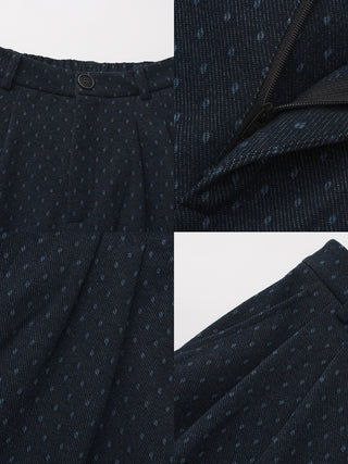 Vintage Polka Dot Wide-Leg Casual Pants