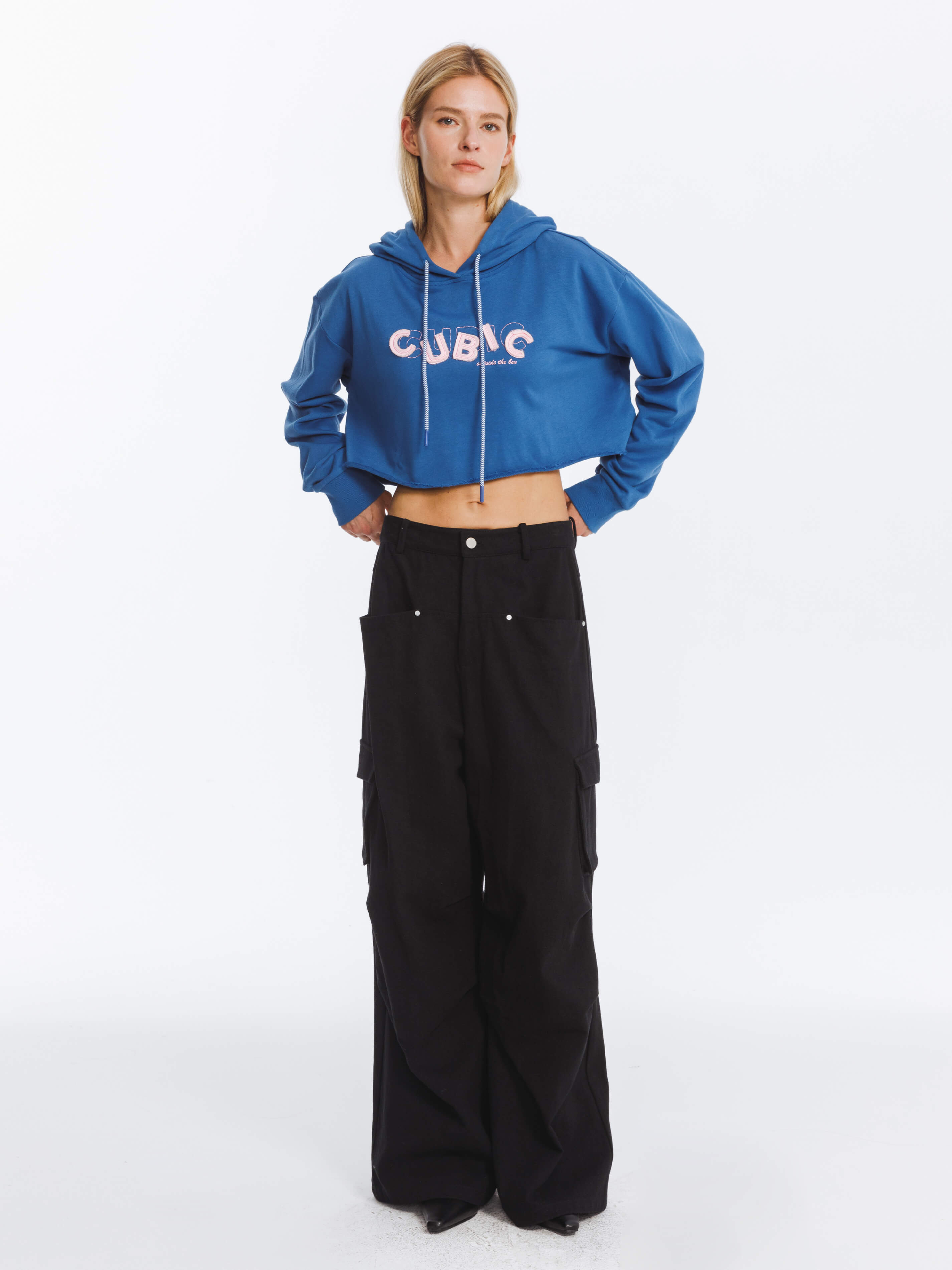 Pure Cotton Twill Cargo Trousers-1
