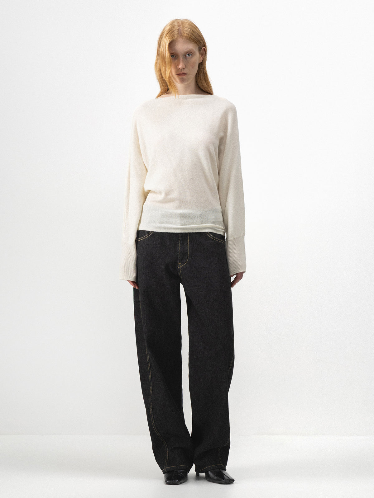CUBIC Convertible Off-Shoulder Wool-Blend Sweater-10
