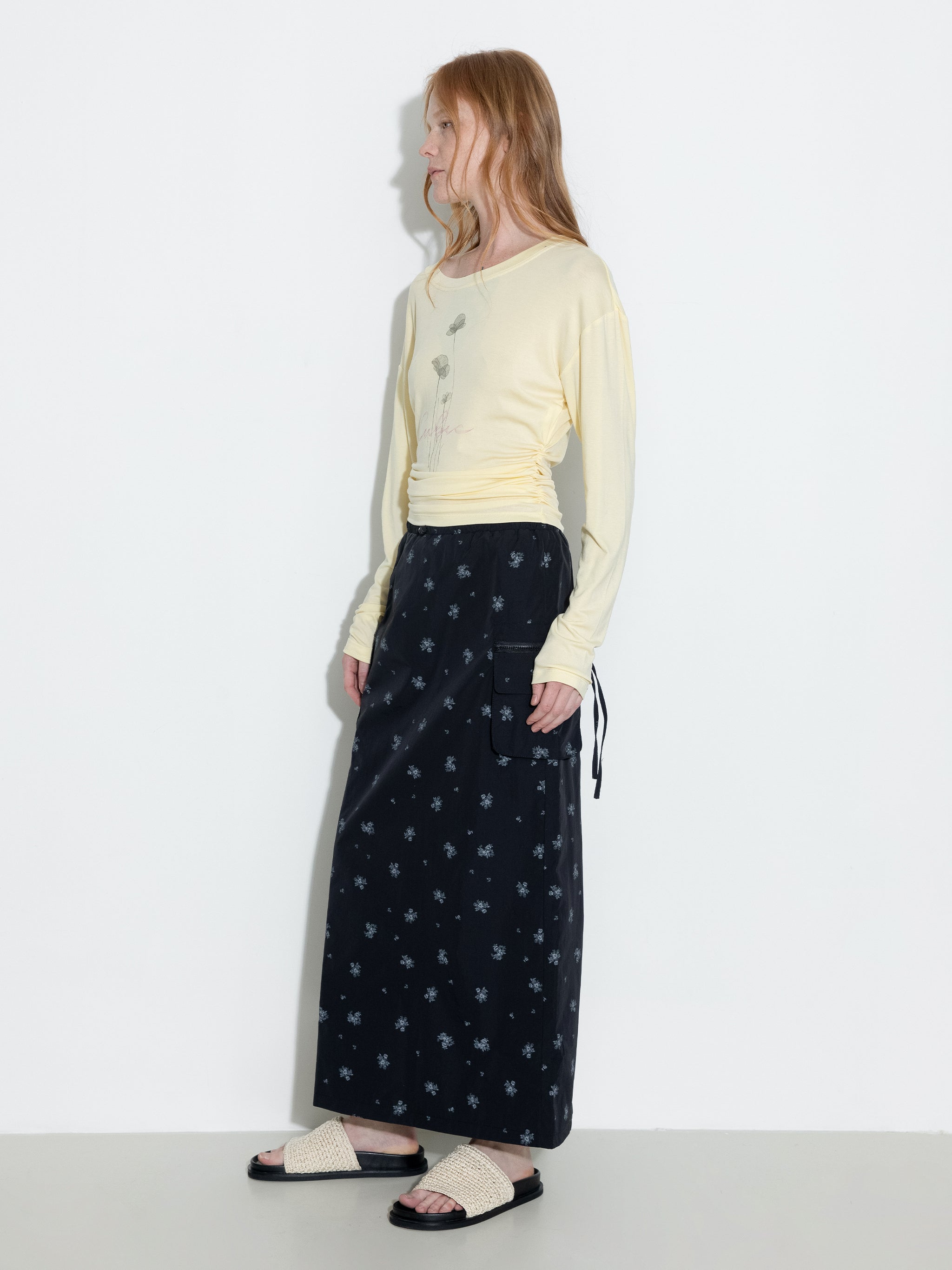 A-line Floral Skirt-10