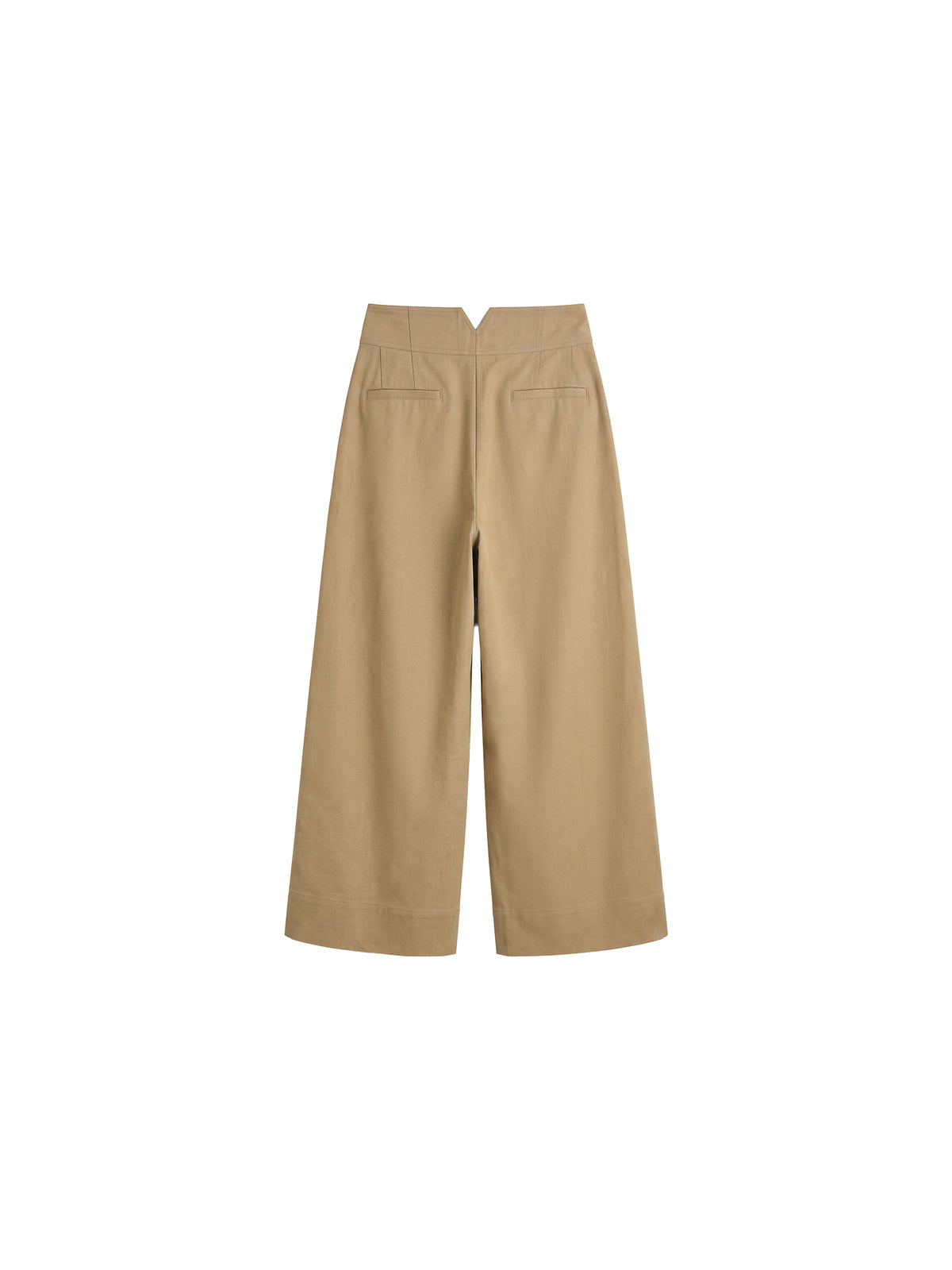 CUBIC Pleated Wide-Leg Trousers-10