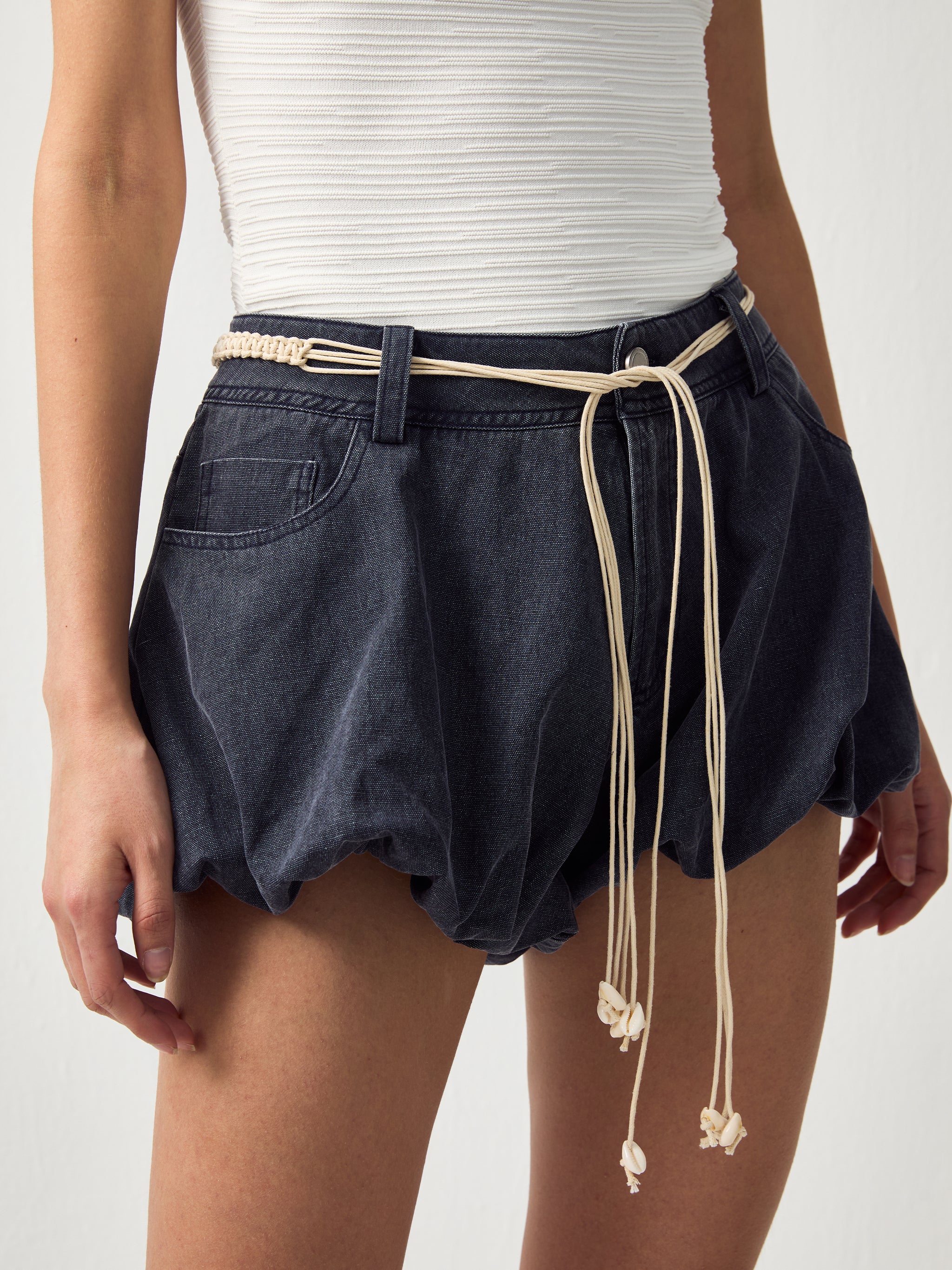 CUBIC Cotton Ruffled Bubble Shorts-10