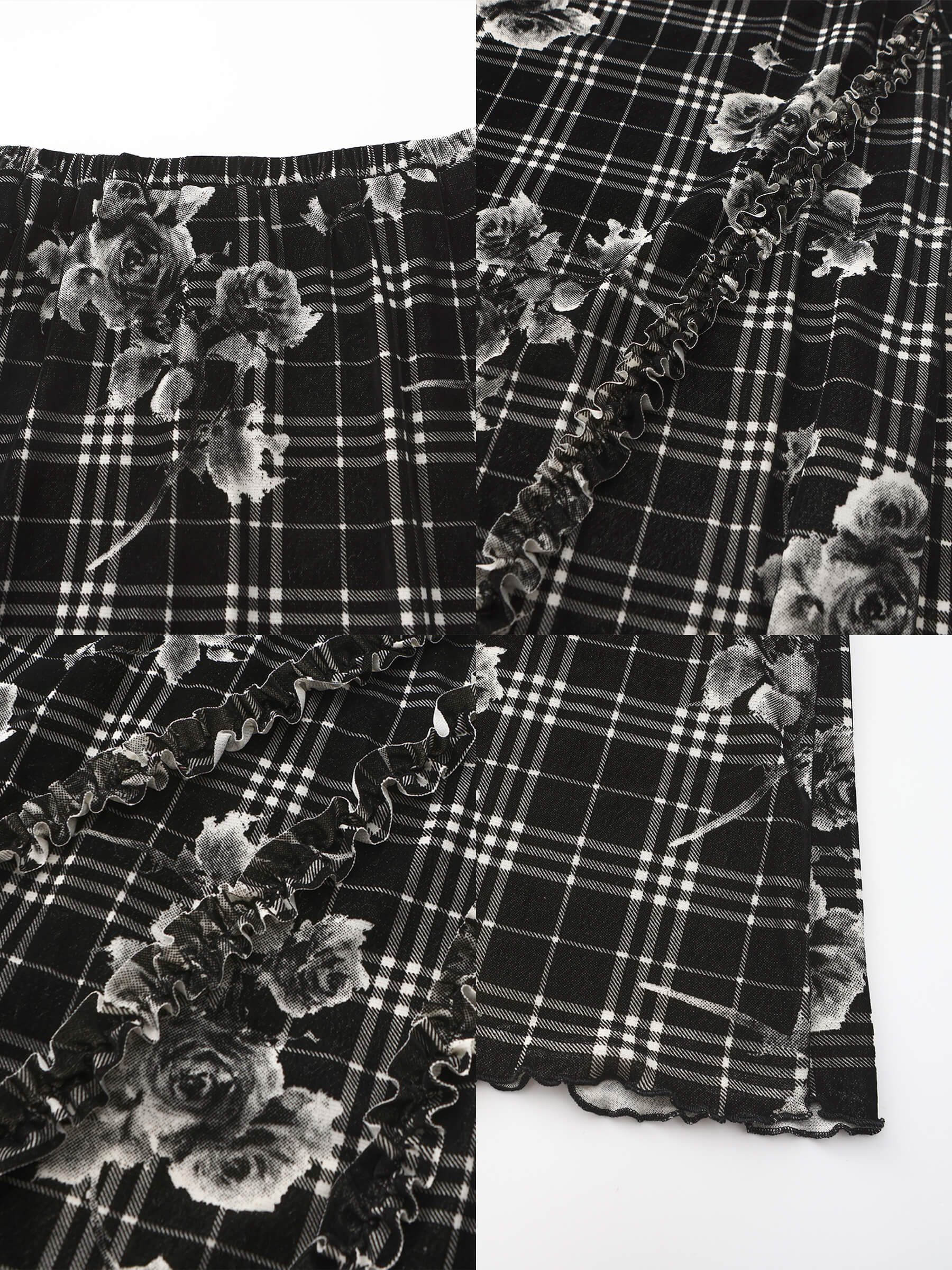 Floral Print A-line Skirt-9