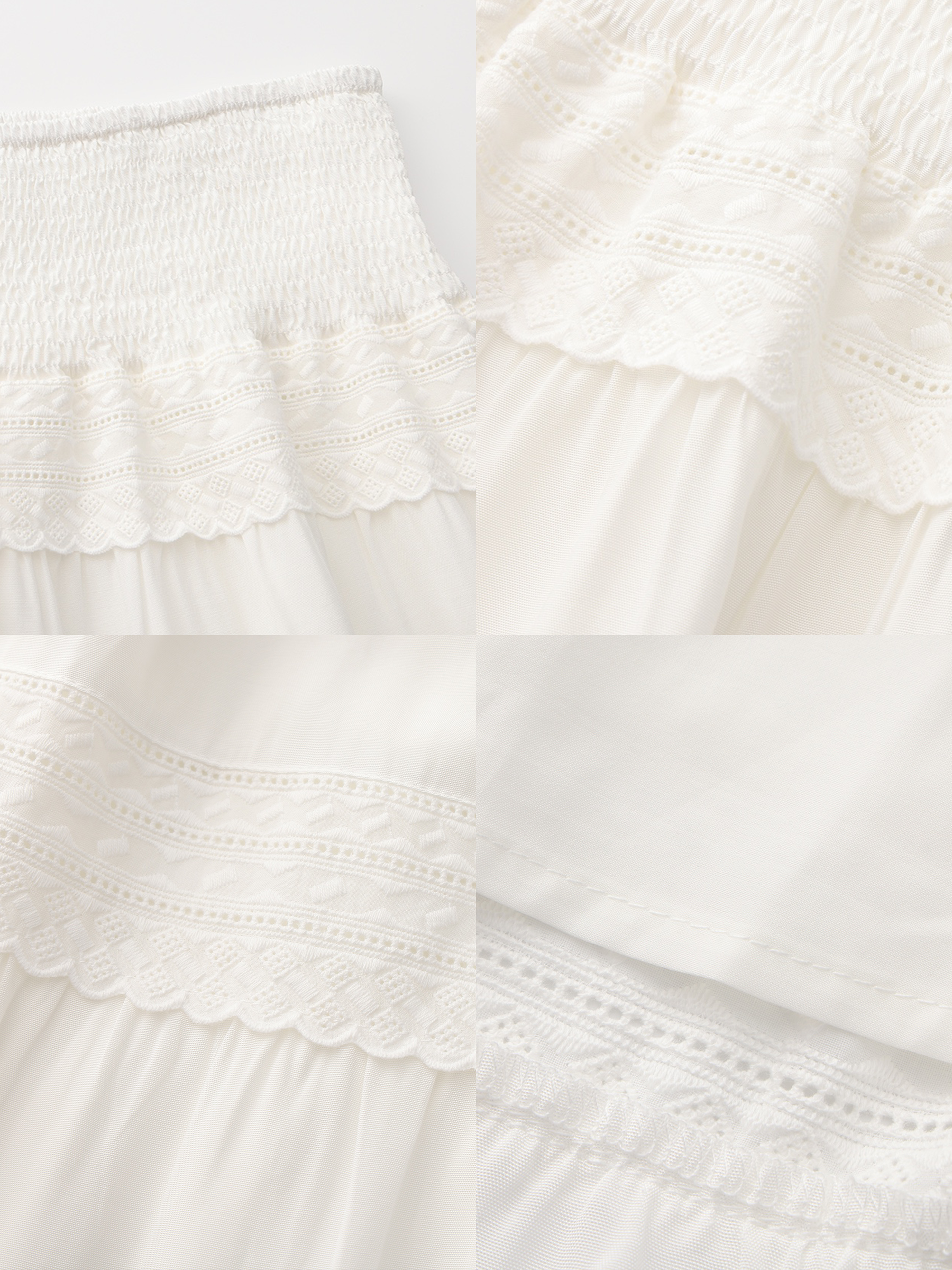 Panelled Lace Maxi Skirt-8