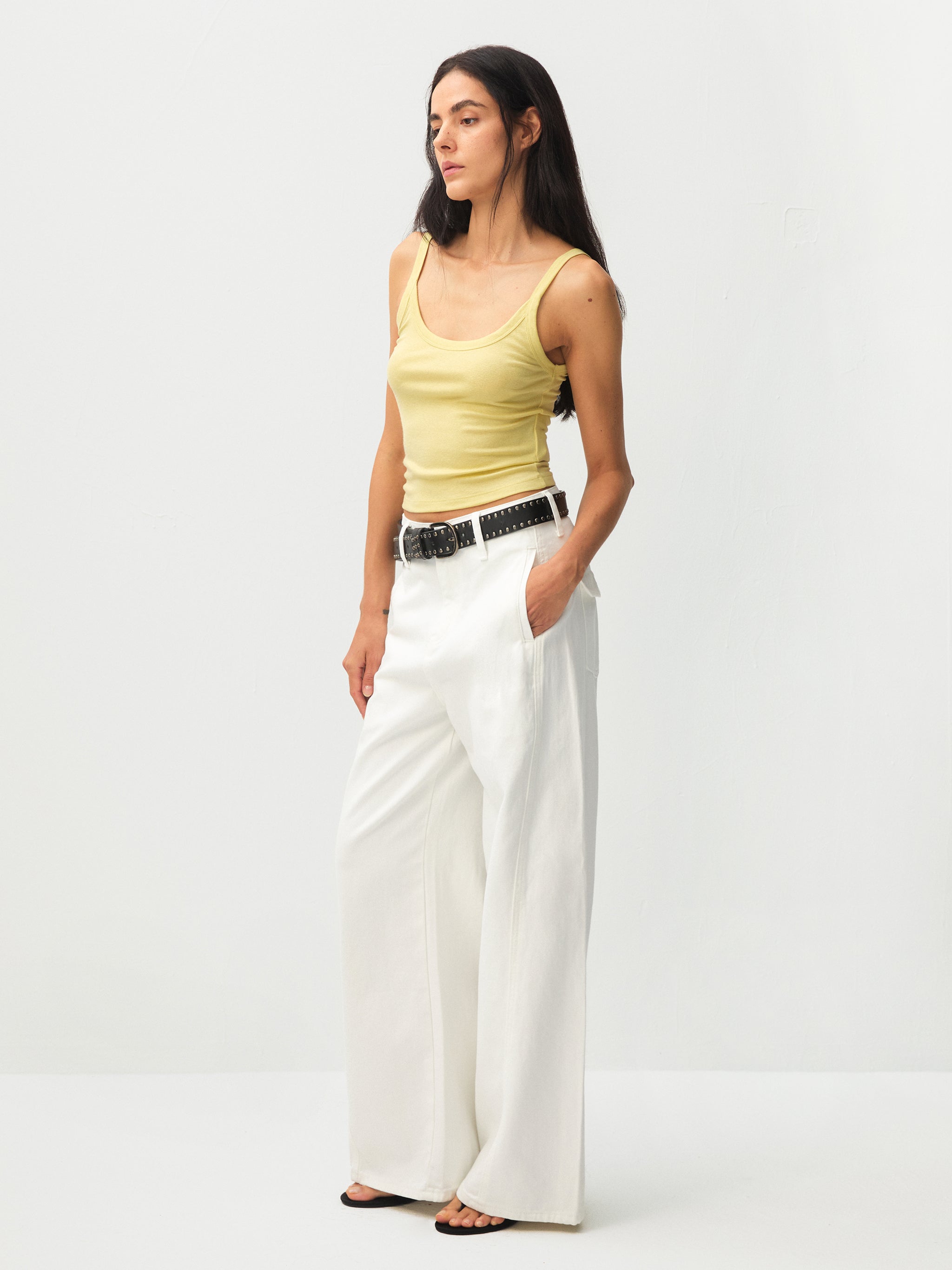 CUBIC Minimalist Wide-Leg Trousers-13