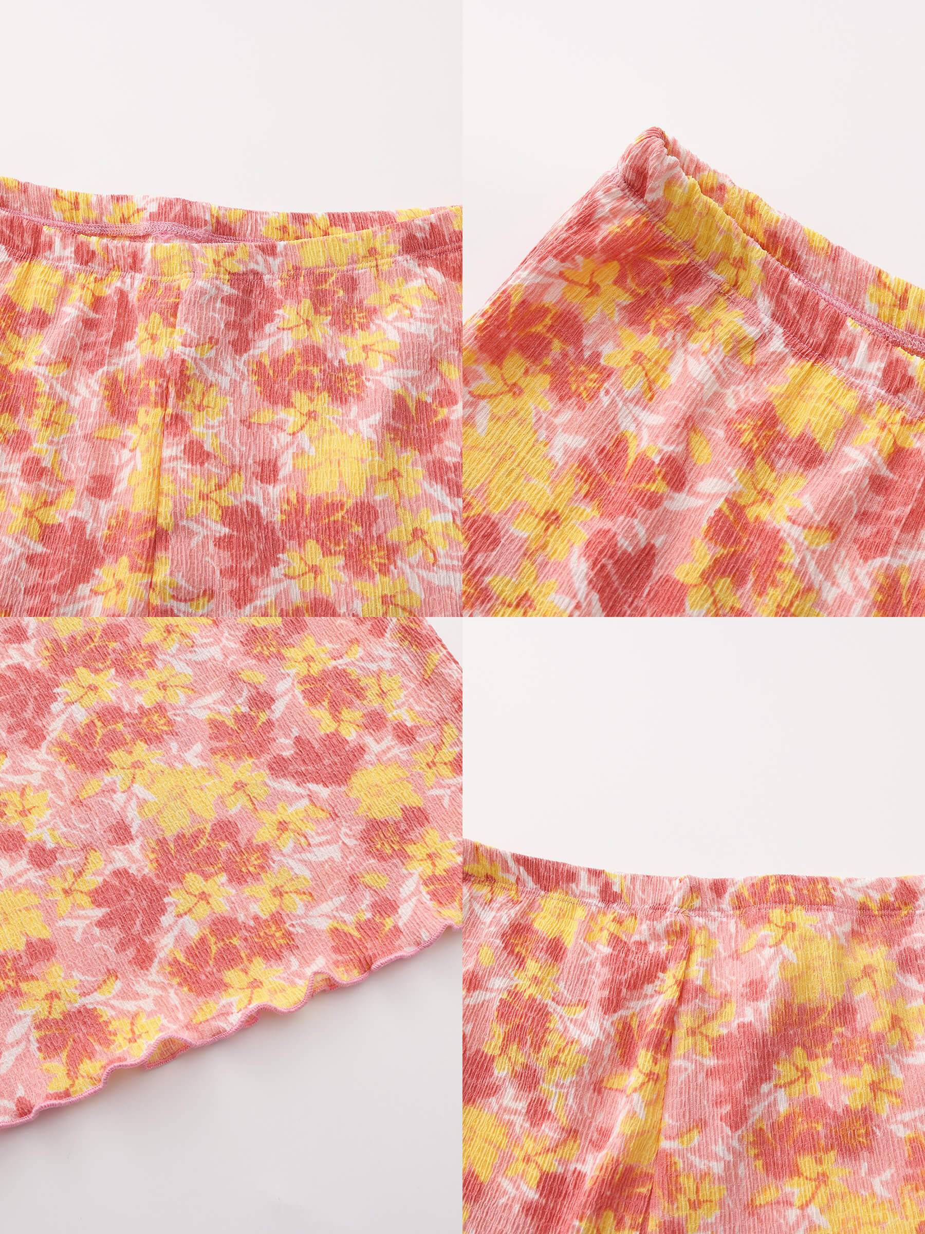 Women Wide Leg Floral Printed Pants-10