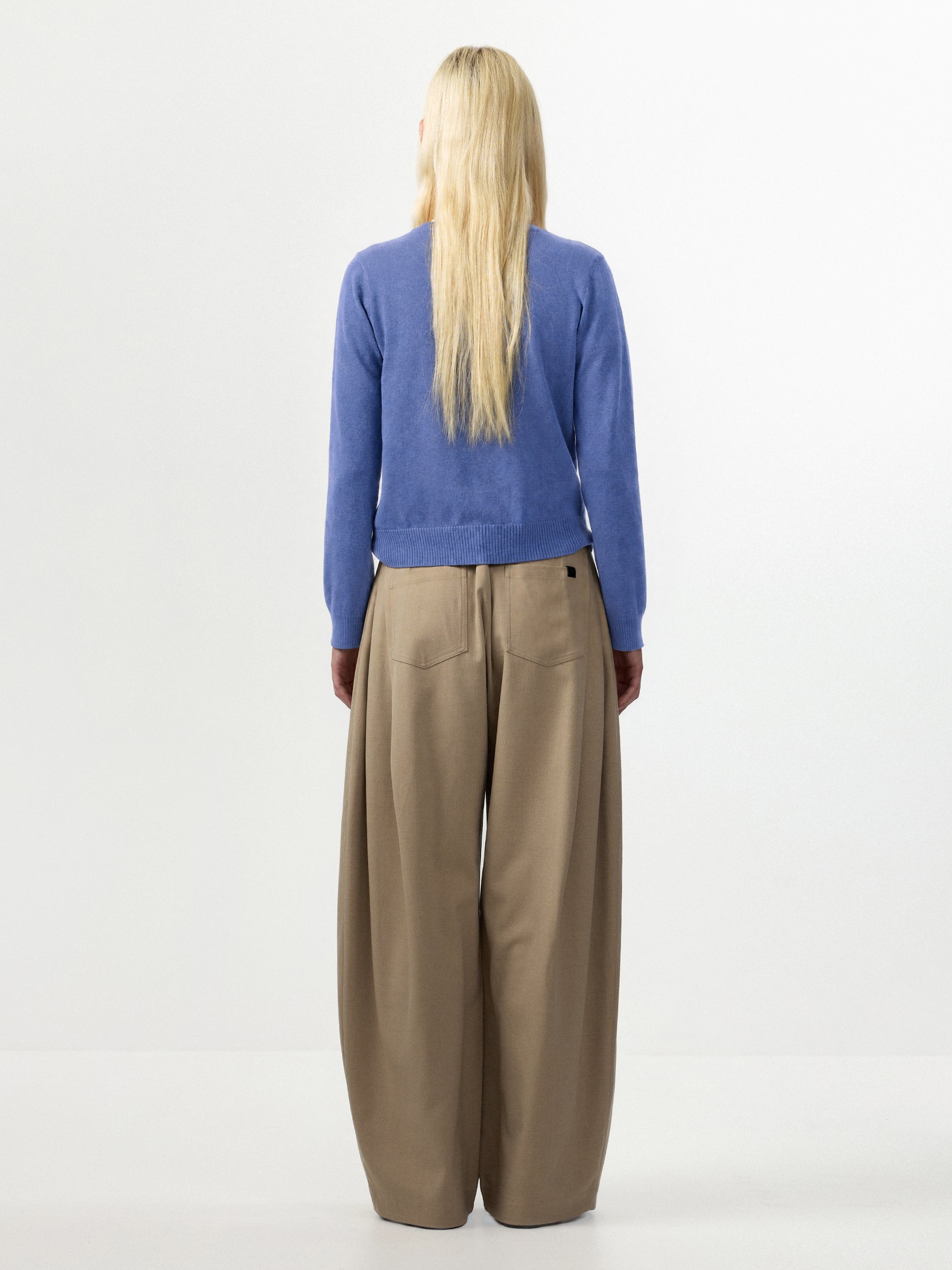 CUBIC Classic Crew‑Neck Knit Cardigan-10