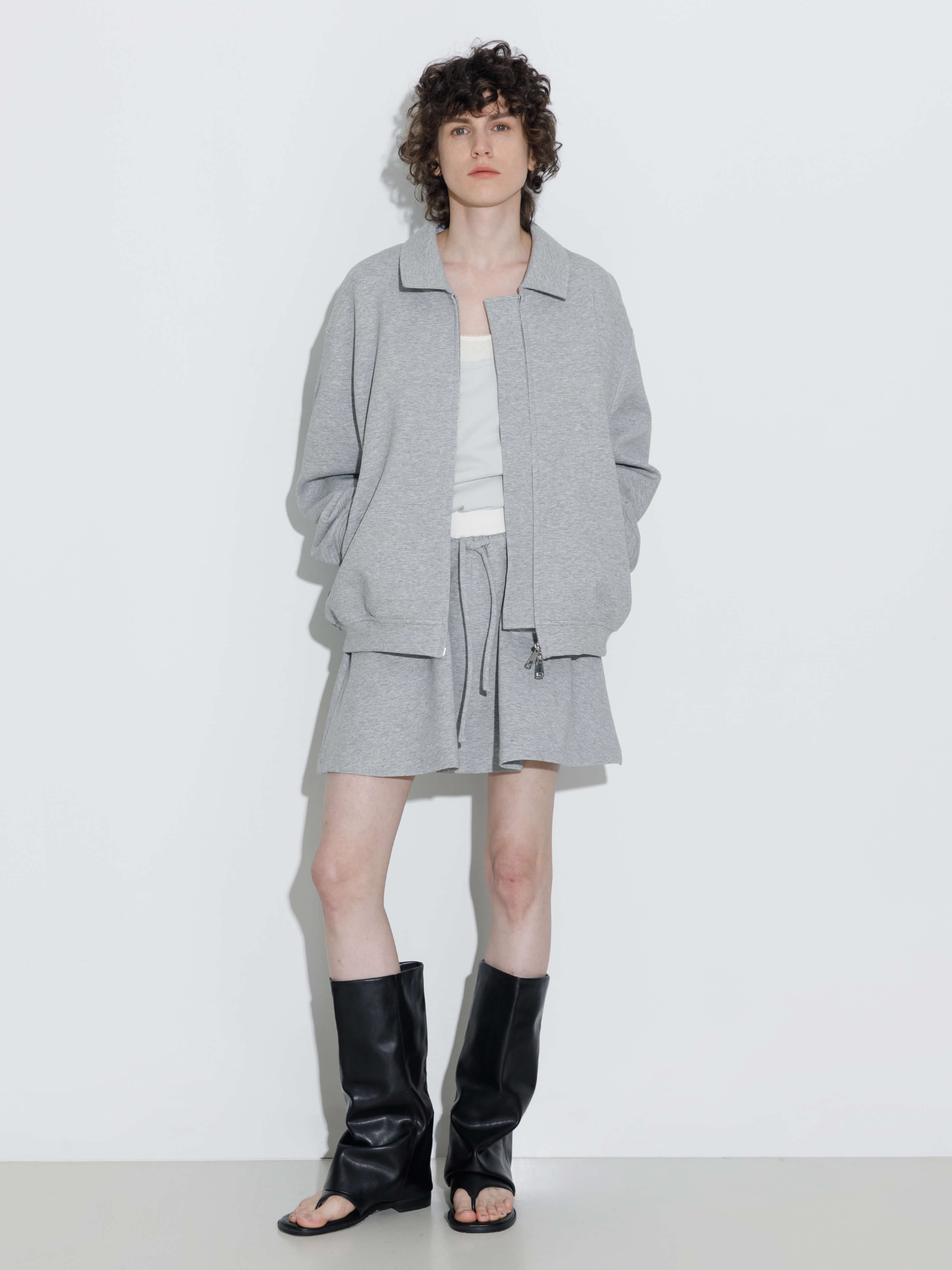 Relaxed Fit Zipped Utility Jacket-3