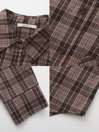 Casual Loose-Fit Plaid Shirt